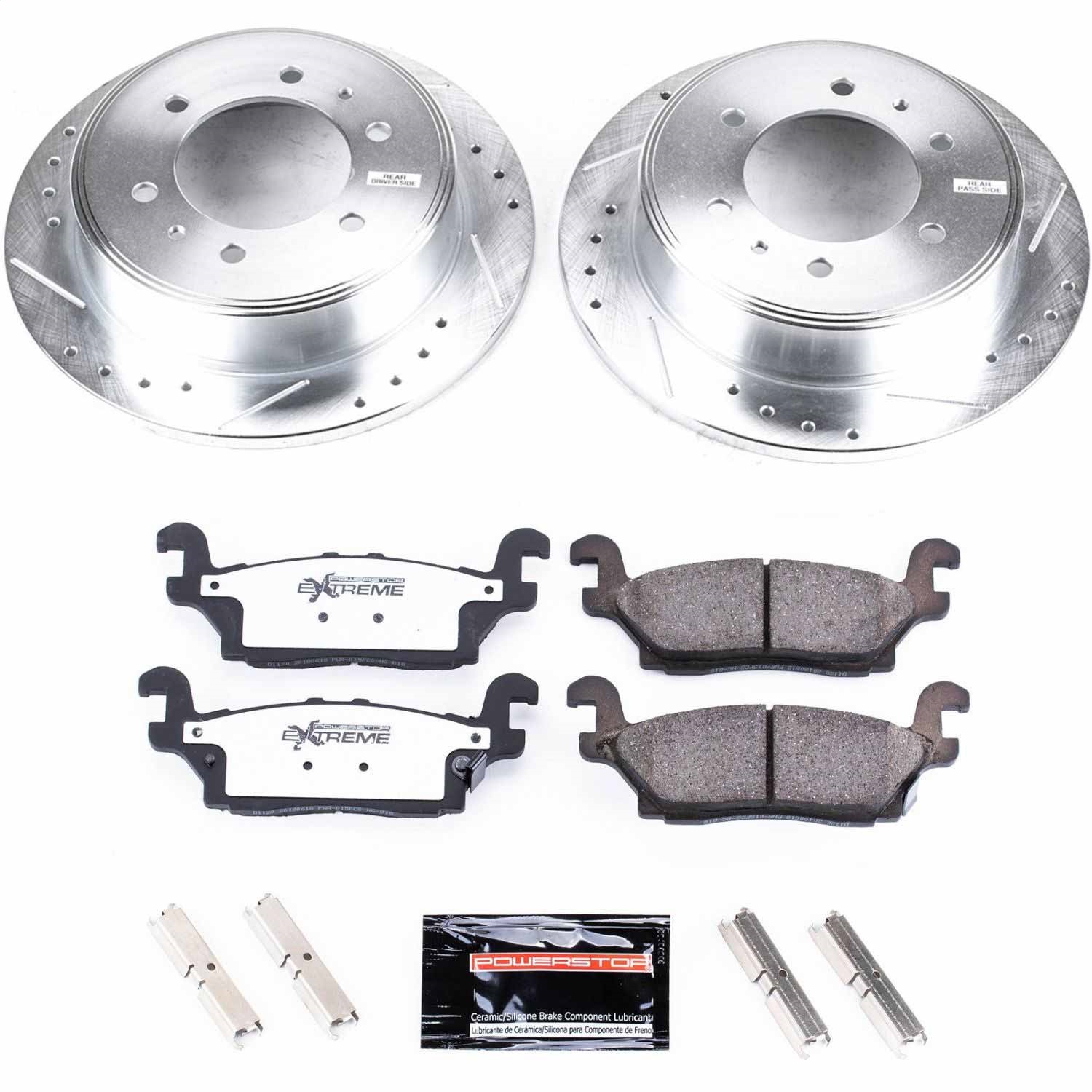 Power Stop - K3067-36 - Rear - Disc Brake Pad and Rotor Kit