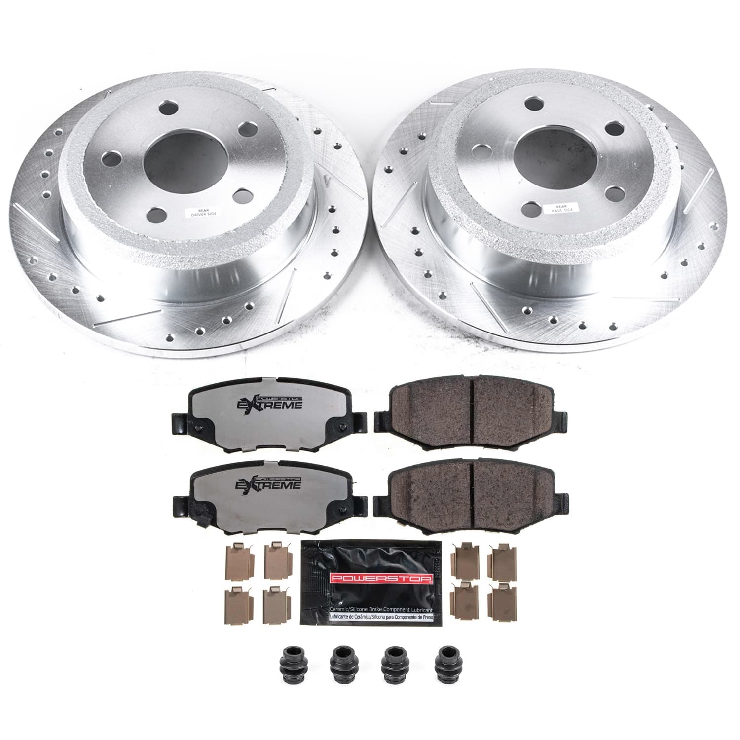 Power Stop - K3090-36 - Rear - Disc Brake Pad and Rotor Kit