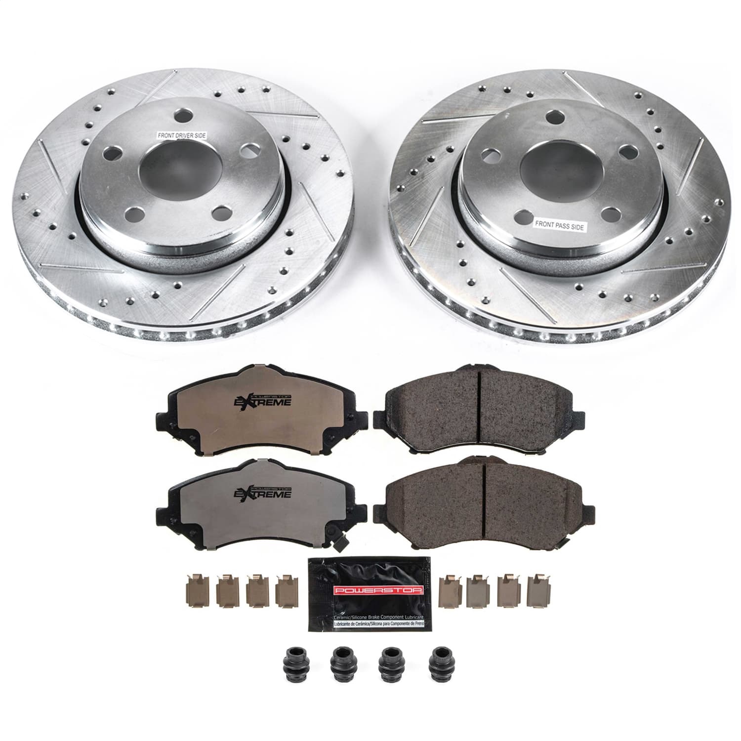 Power Stop - K3097-36 - Front - Disc Brake Pad and Rotor Kit