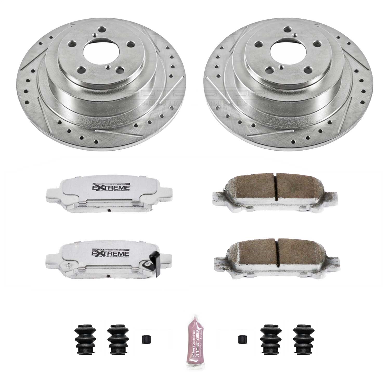 Power Stop - K3124-26 - Rear - Disc Brake Pad and Rotor Kit