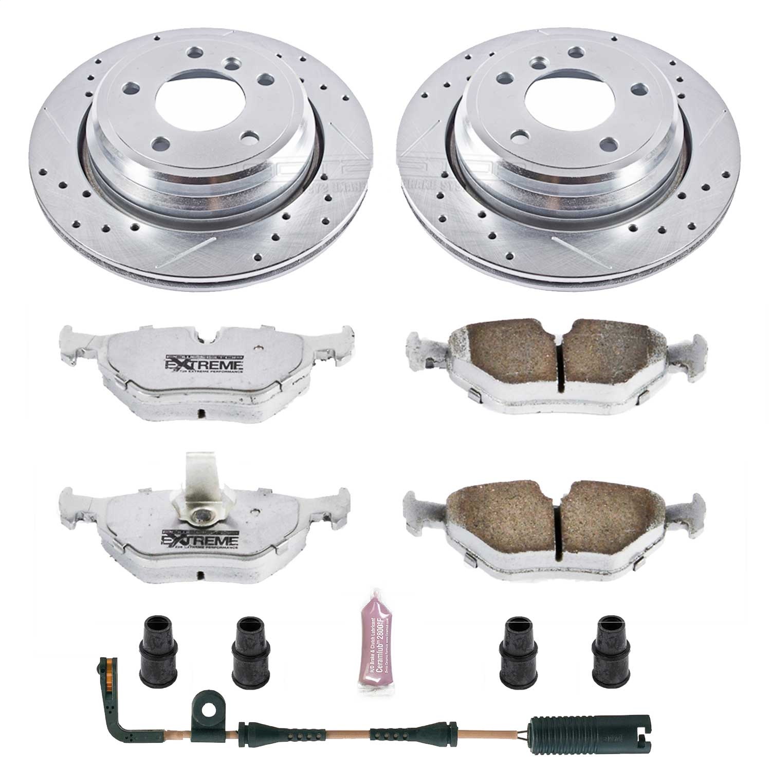 Power Stop - K3126-26 - Rear - Disc Brake Pad and Rotor Kit