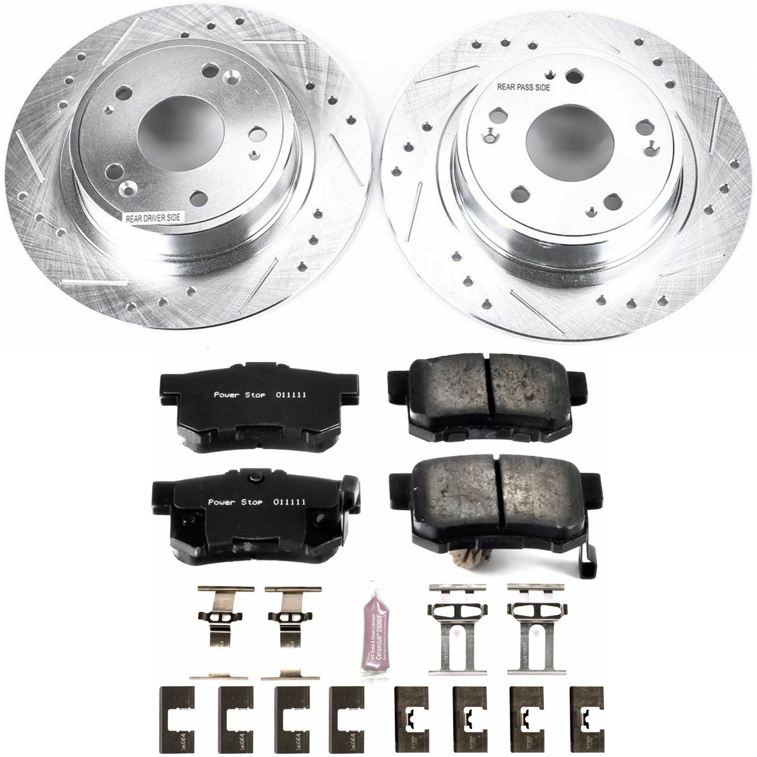 Power Stop - K3128 - Rear - Disc Brake Pad and Rotor Kit
