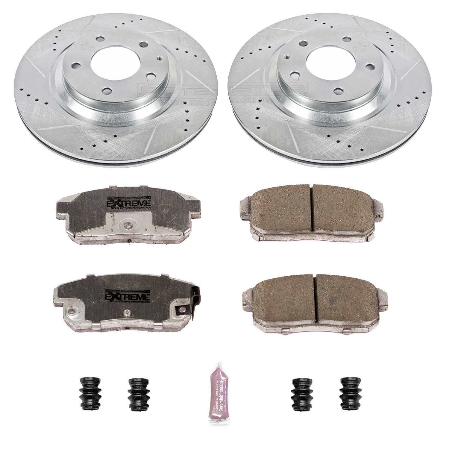 Power Stop - K3146-26 - Rear - Disc Brake Pad and Rotor Kit