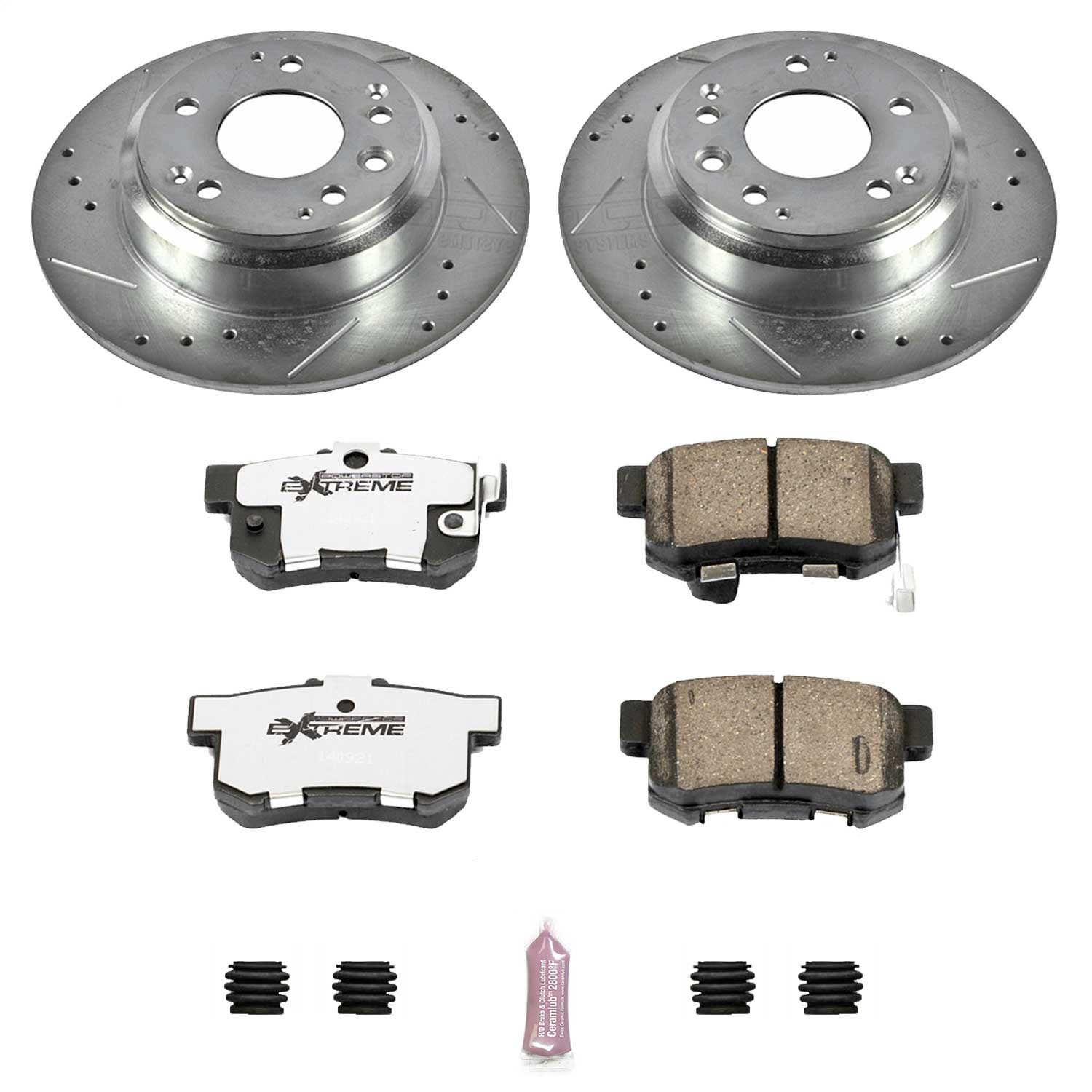 Power Stop - K3153-26 - Rear - Disc Brake Pad and Rotor Kit