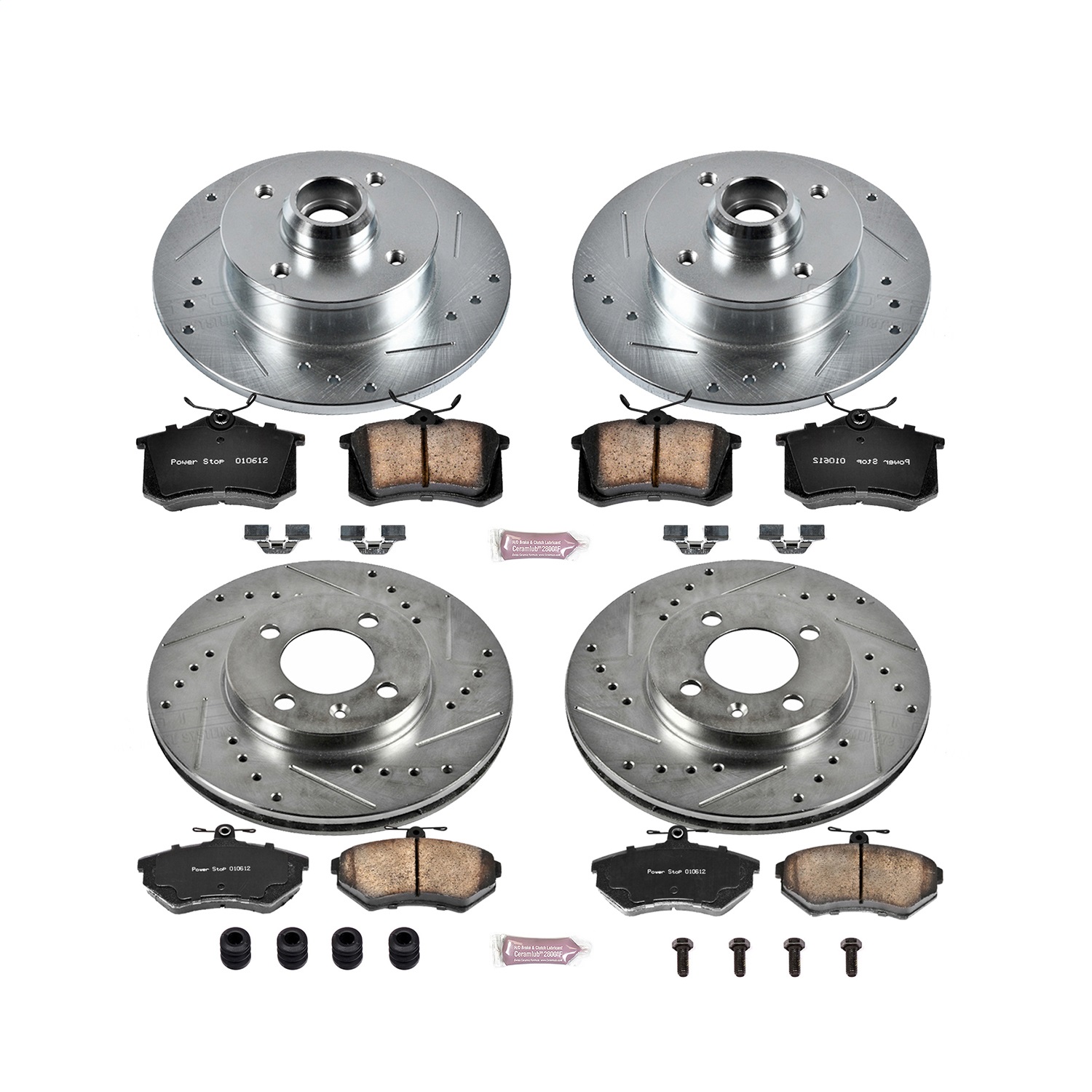Power Stop - K375 - Front and Rear - Disc Brake Pad and Rotor Kit