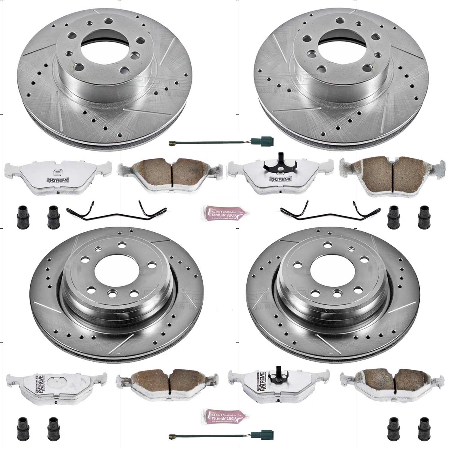 Power Stop - K382-26 - Front and Rear - Disc Brake Pad and Rotor Kit