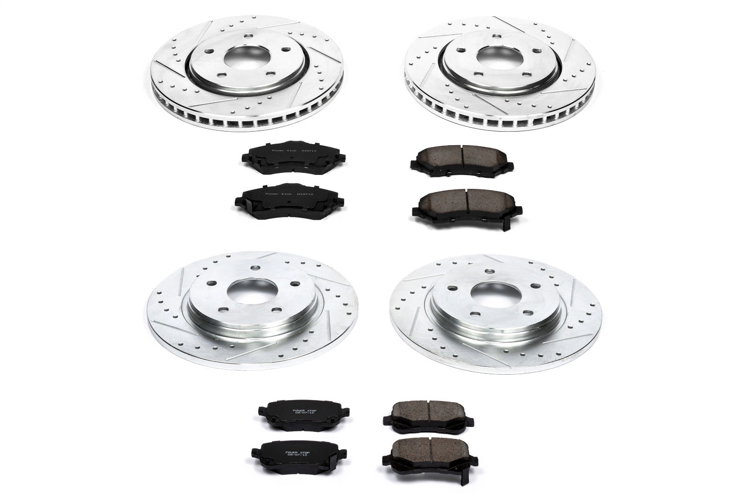 Power Stop - K4015 - Front and Rear - Disc Brake Pad and Rotor Kit
