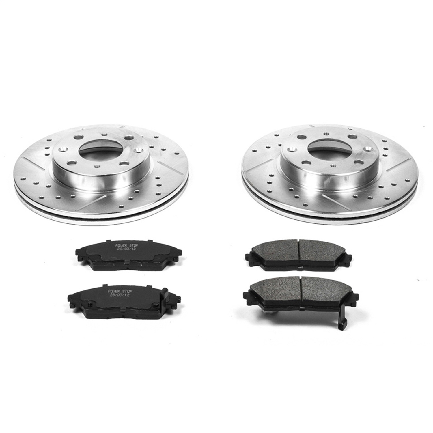 Power Stop - K402 - Front - Disc Brake Pad and Rotor Kit