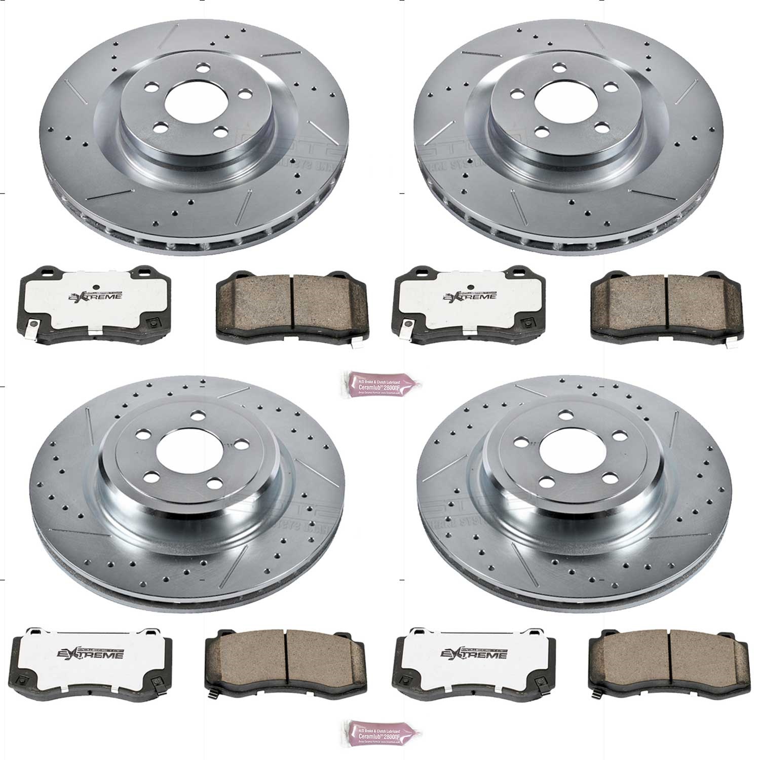 Power Stop - K4023-26 - Front and Rear - Disc Brake Pad and Rotor Kit