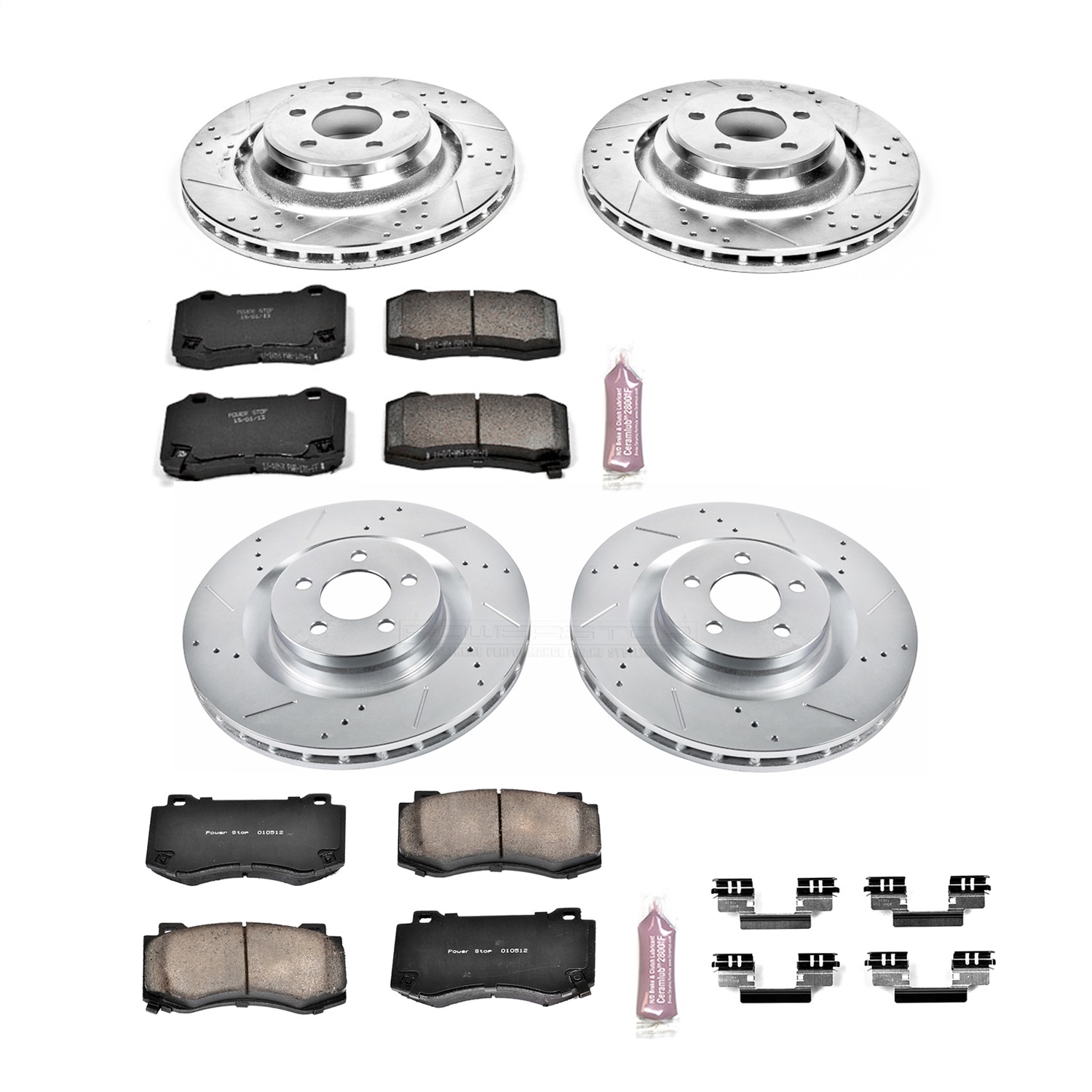Power Stop - K4023 - Front and Rear - Disc Brake Pad and Rotor Kit