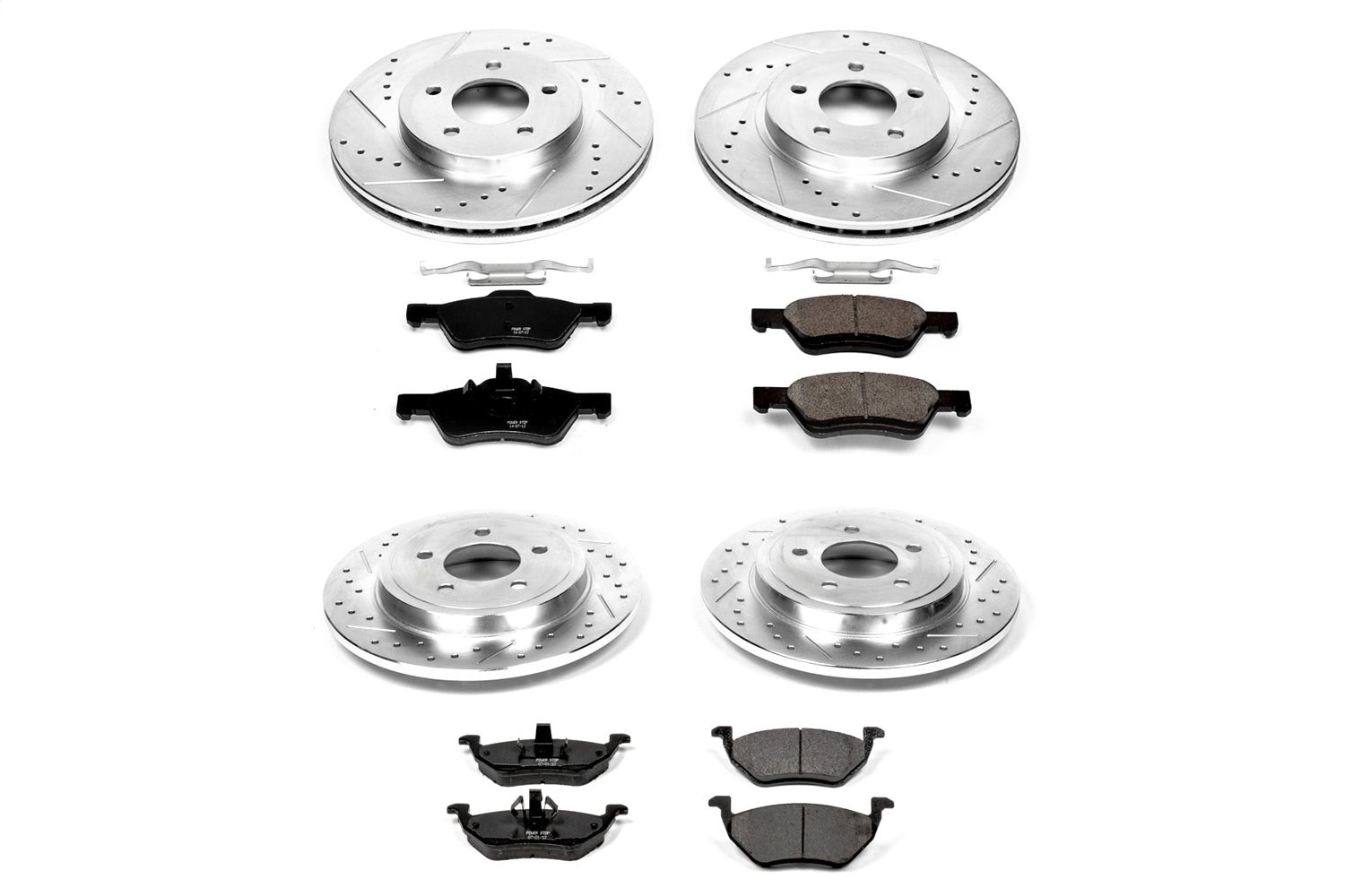 Power Stop - K4024 - Front and Rear - Disc Brake Pad and Rotor Kit