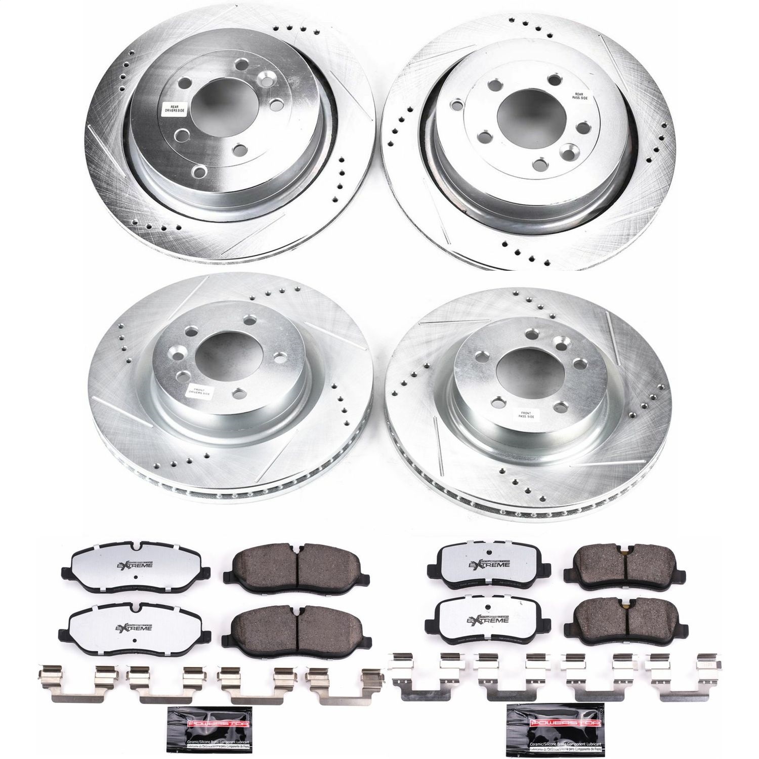 Power Stop - K4059-36 - Front and Rear - Disc Brake Pad and Rotor Kit