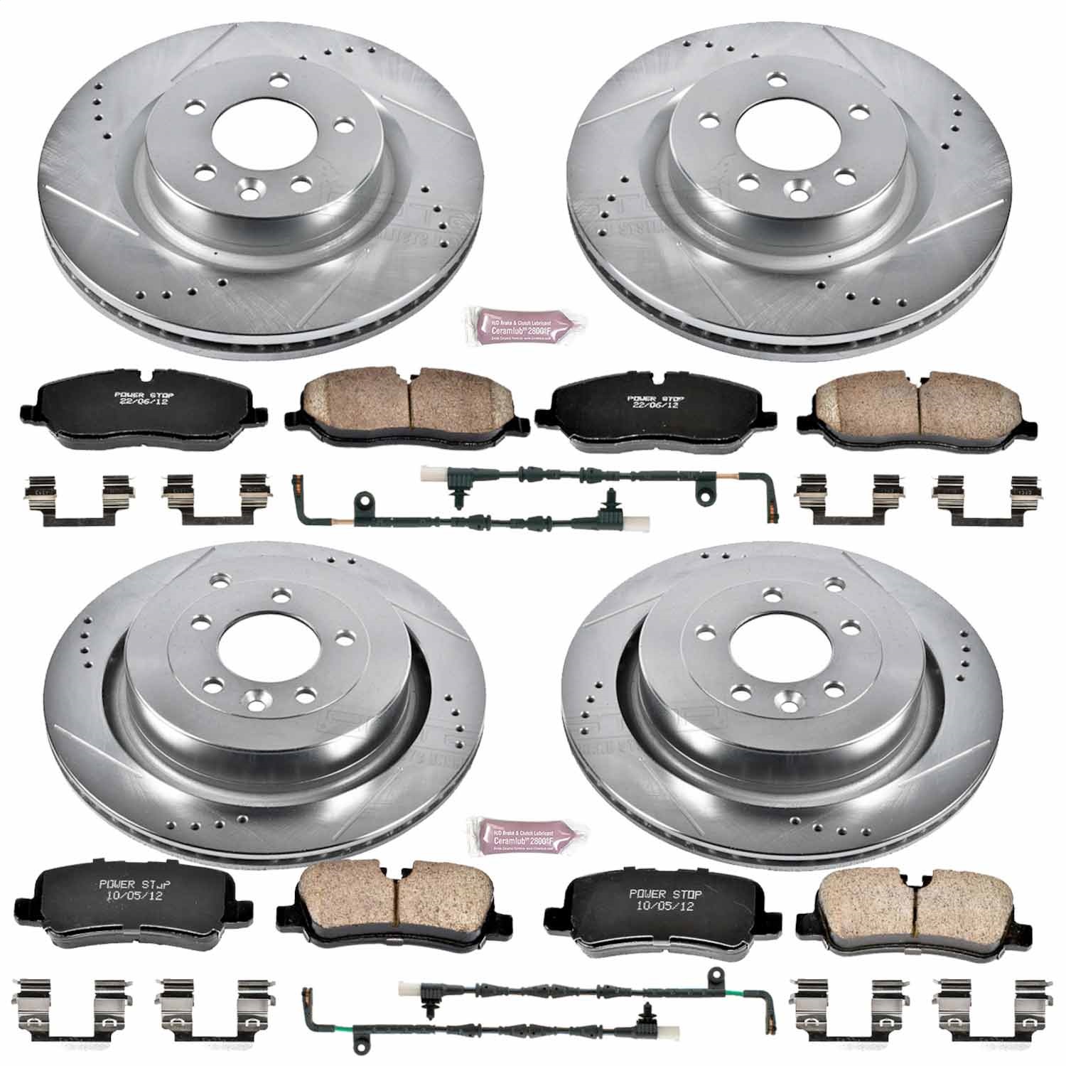 Power Stop - K4059 - Front and Rear - Disc Brake Pad and Rotor Kit