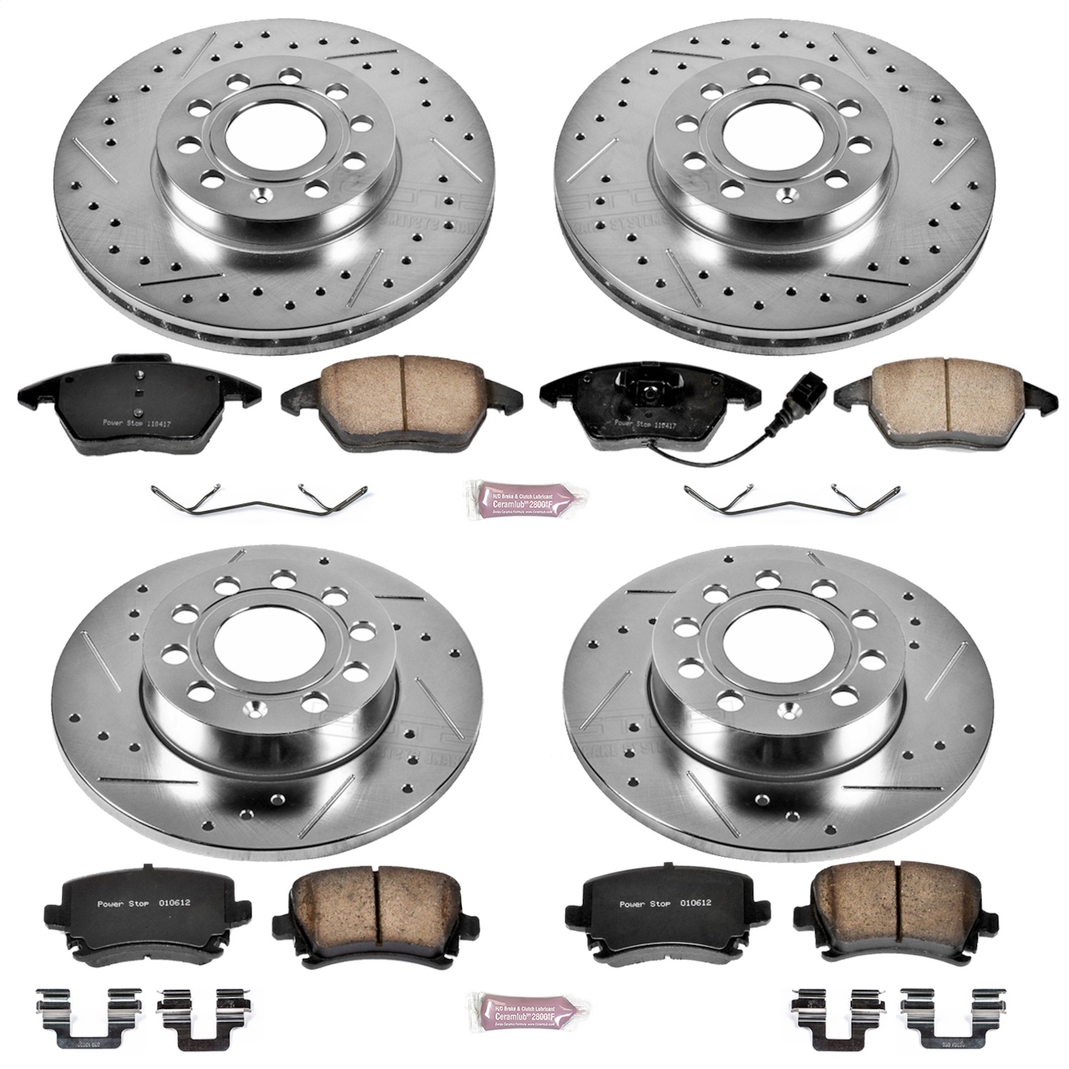 Power Stop - K4068 - Front and Rear - Disc Brake Pad and Rotor Kit