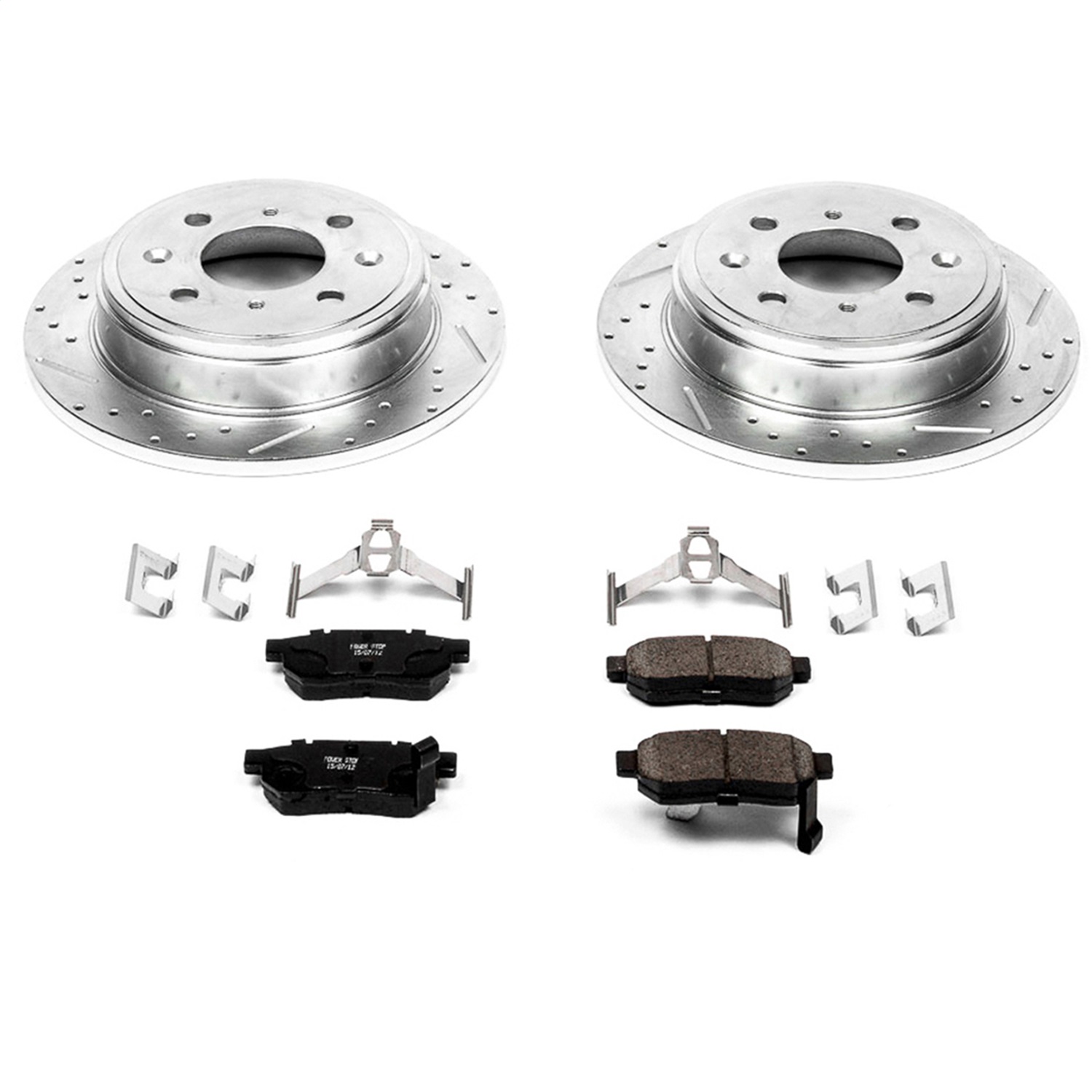 Power Stop - K408 - Rear - Disc Brake Pad and Rotor Kit