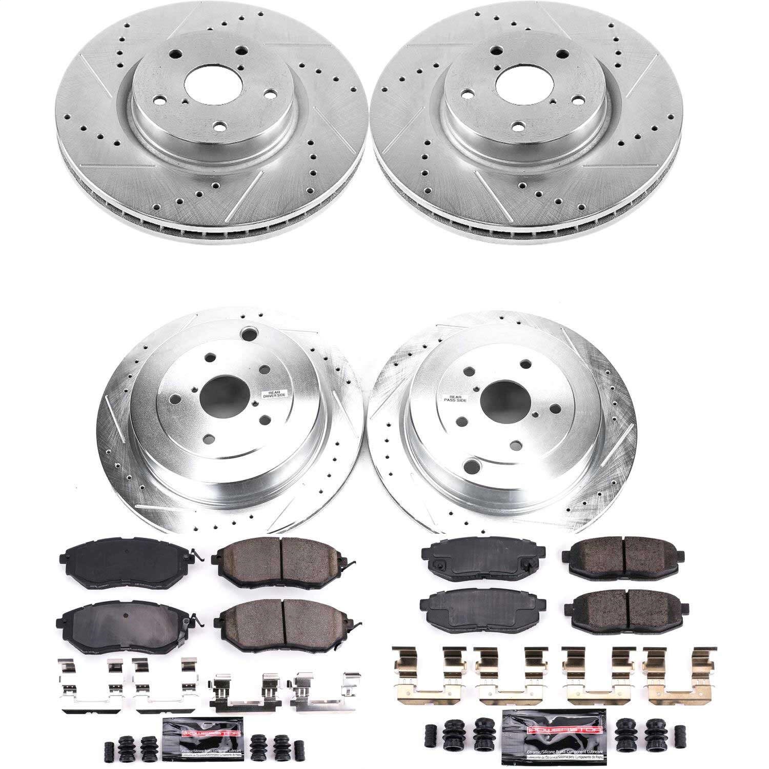 Power Stop - K4088 - Front and Rear - Disc Brake Pad and Rotor Kit