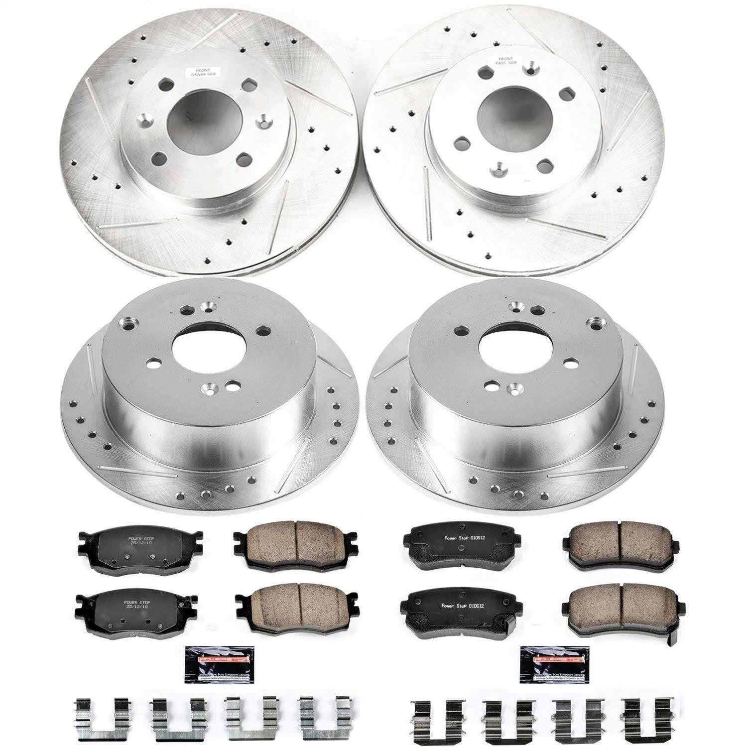 Power Stop - K4091 - Front and Rear - Disc Brake Pad and Rotor Kit