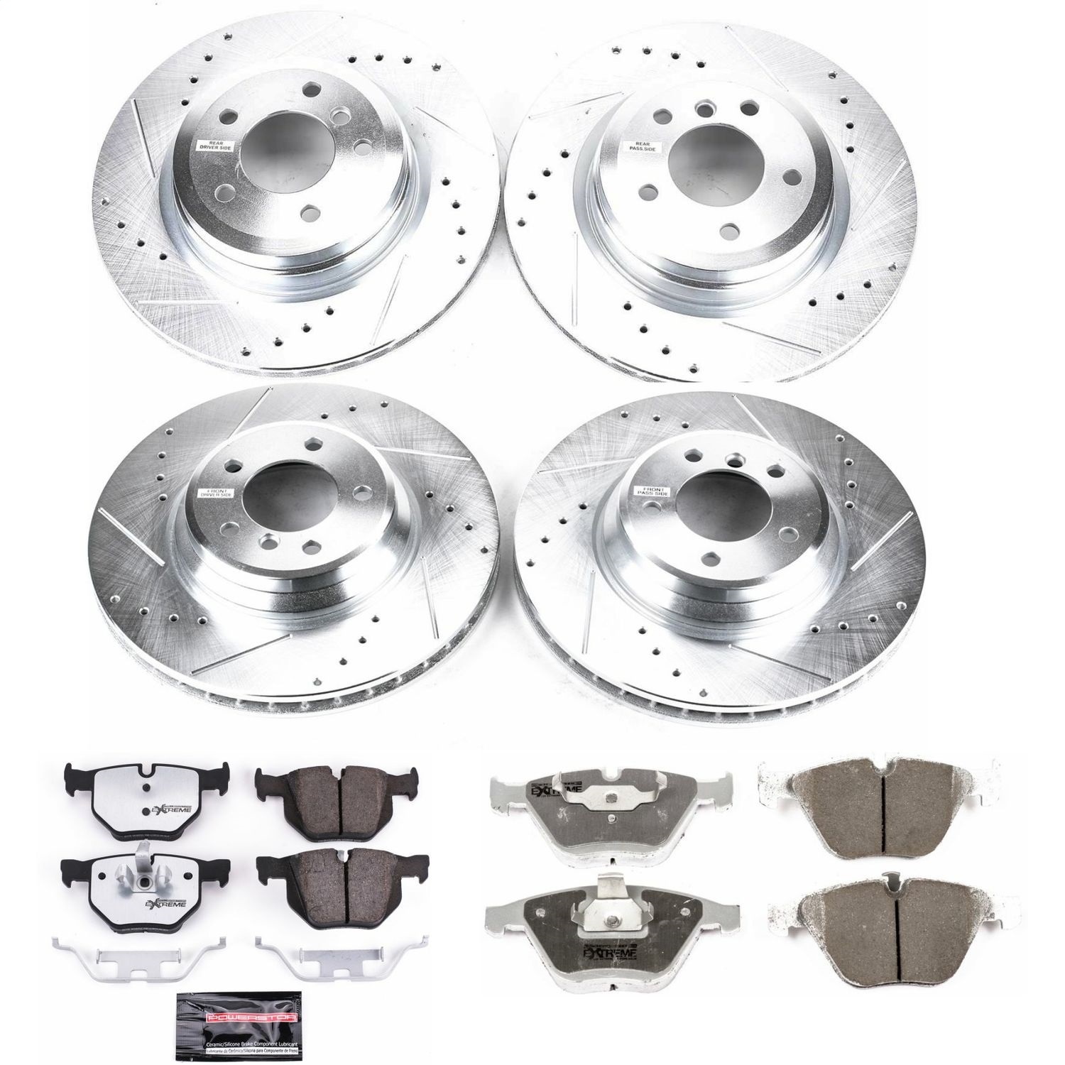 Power Stop - K4094-26 - Front and Rear - Disc Brake Pad and Rotor Kit
