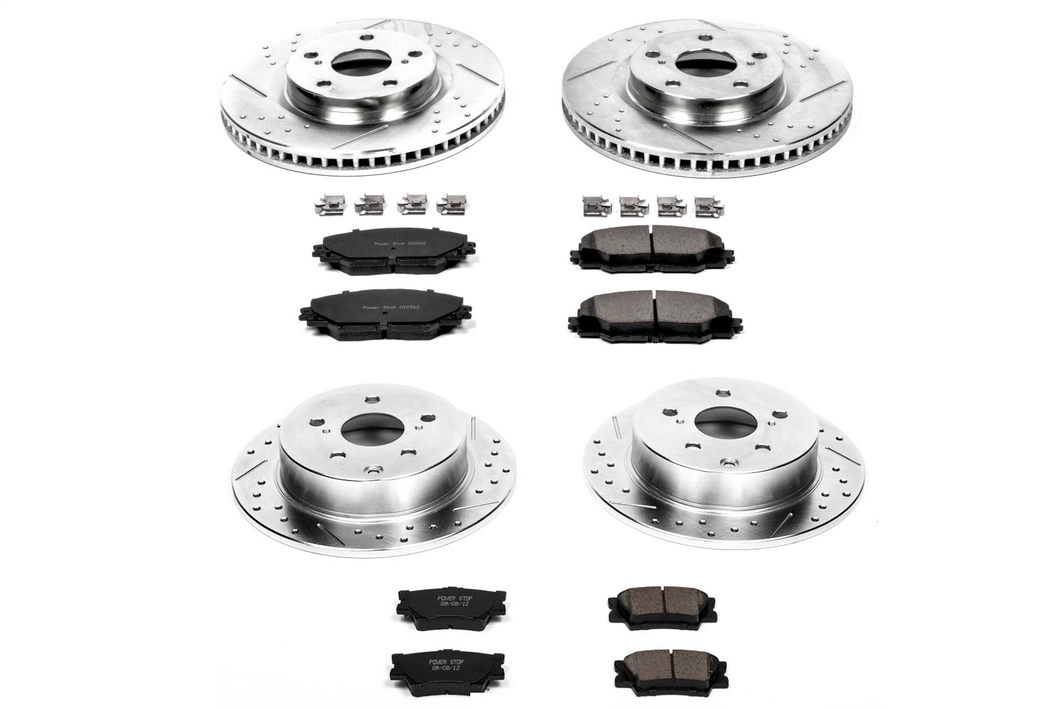 Power Stop - K4099 - Front and Rear - Disc Brake Pad and Rotor Kit