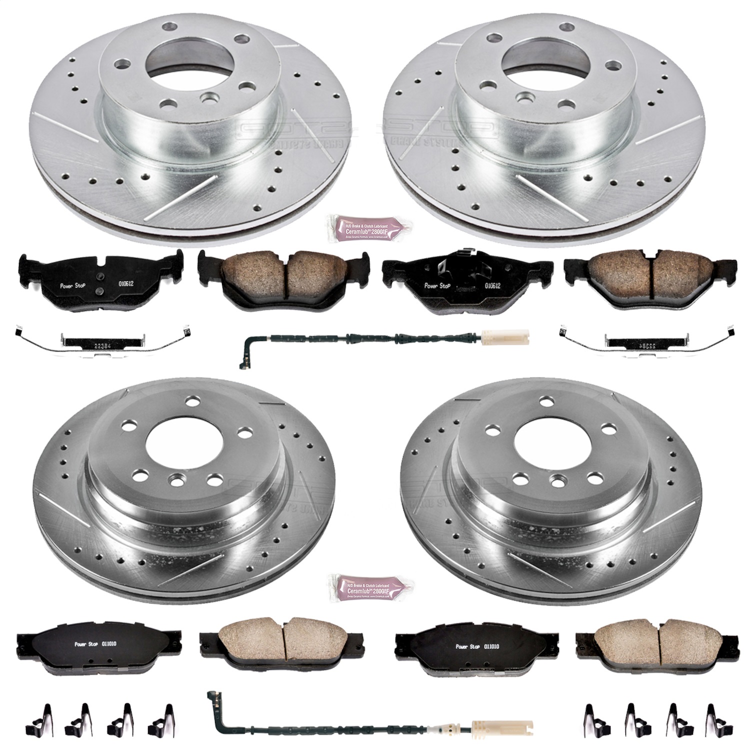 Power Stop - K4103 - Front and Rear - Disc Brake Pad and Rotor Kit