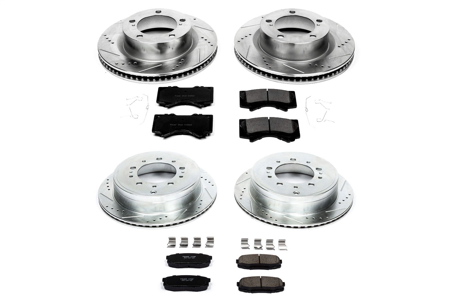 Power Stop - K4117 - Front and Rear - Disc Brake Pad and Rotor Kit