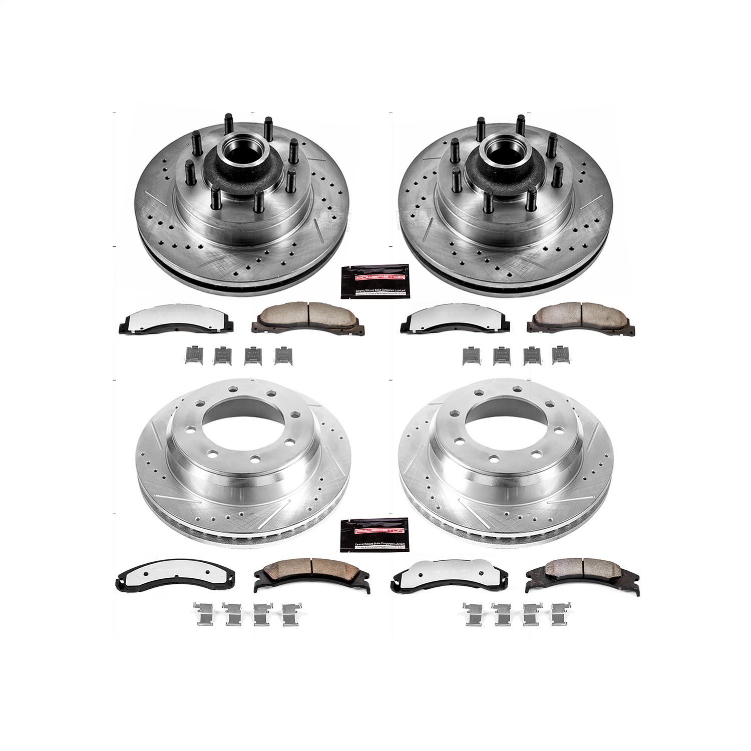Power Stop - K4131-36 - Front and Rear - Disc Brake Pad and Rotor Kit