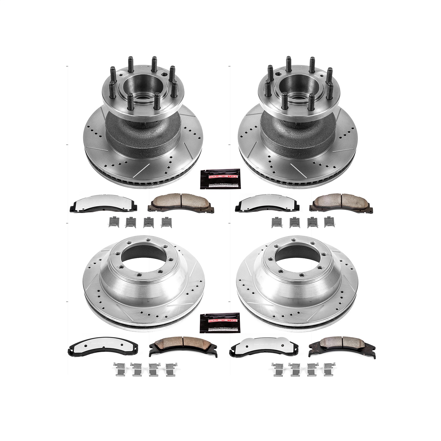 Power Stop - K4132-36 - Front and Rear - Disc Brake Pad and Rotor Kit