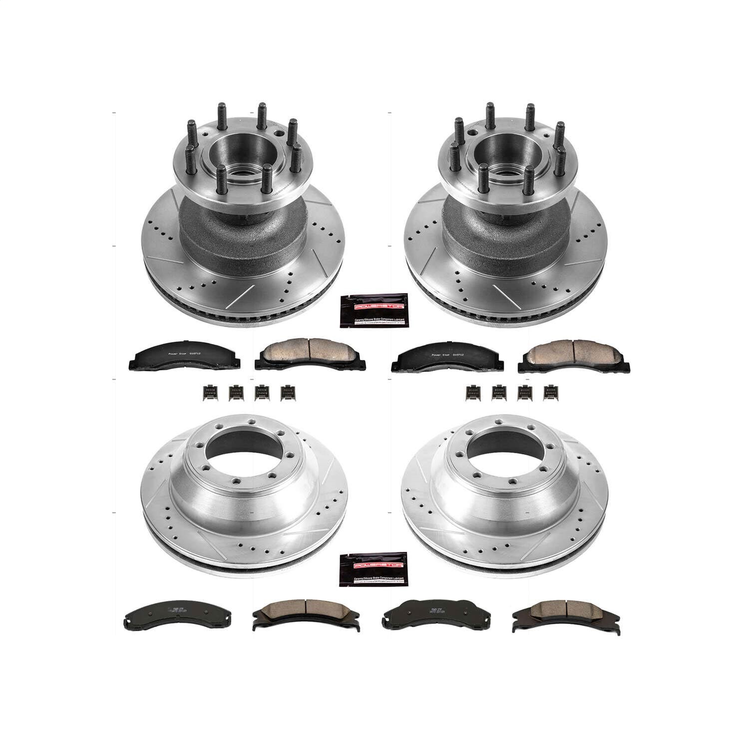 Power Stop - K4132 - Front and Rear - Disc Brake Pad and Rotor Kit
