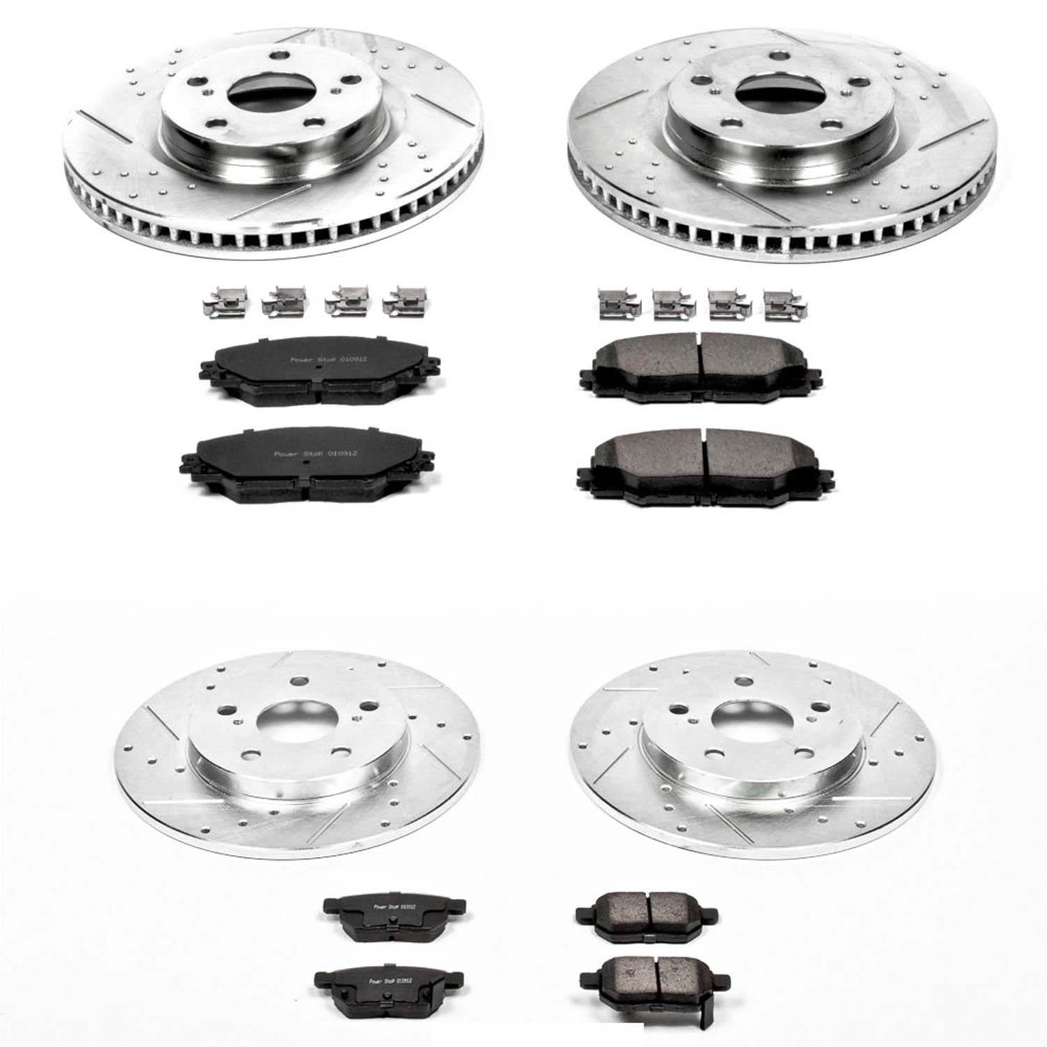 Power Stop - K4142 - Front and Rear - Disc Brake Pad and Rotor Kit