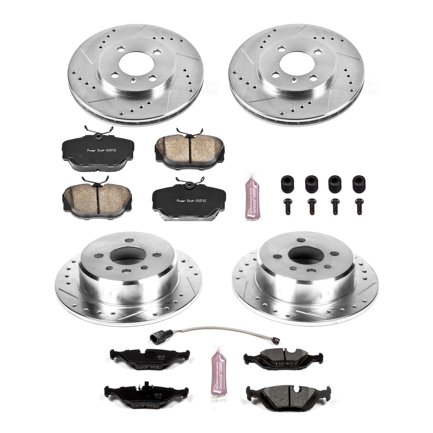 Power Stop - K4167 - Front and Rear - Disc Brake Pad and Rotor Kit