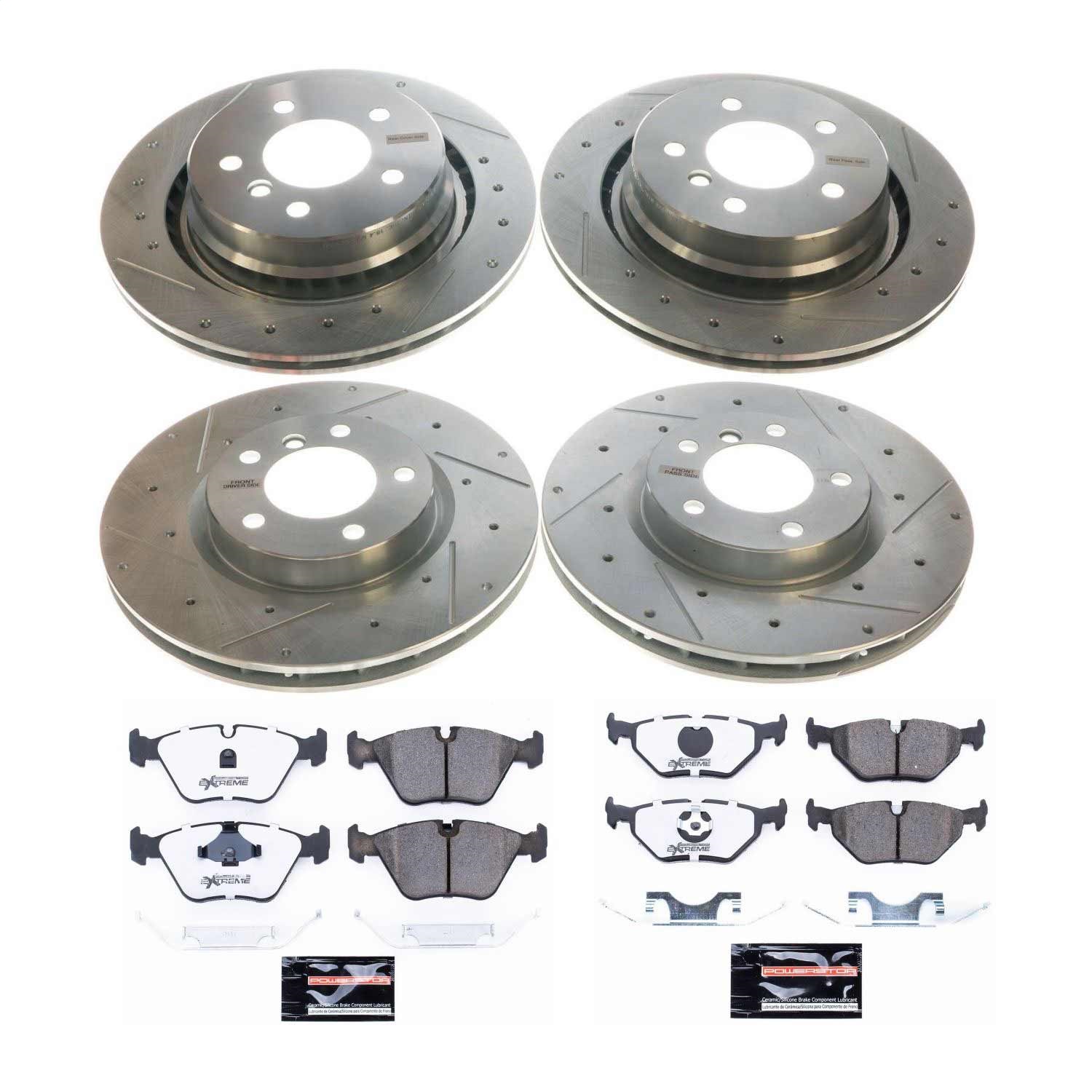 Power Stop - K4229-26 - Front and Rear - Disc Brake Pad and Rotor Kit