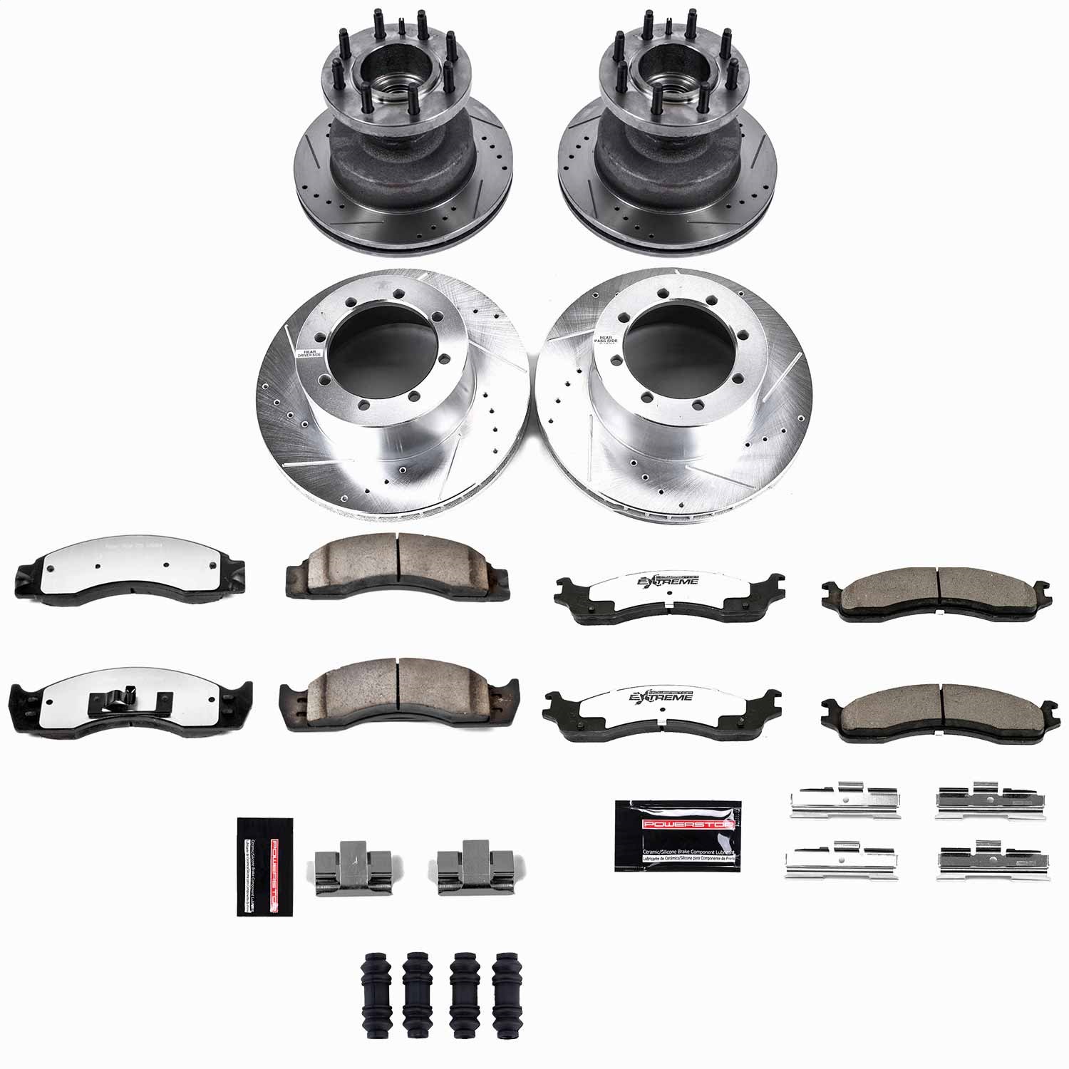 Power Stop - K4233-36 - Front and Rear - Disc Brake Pad and Rotor Kit