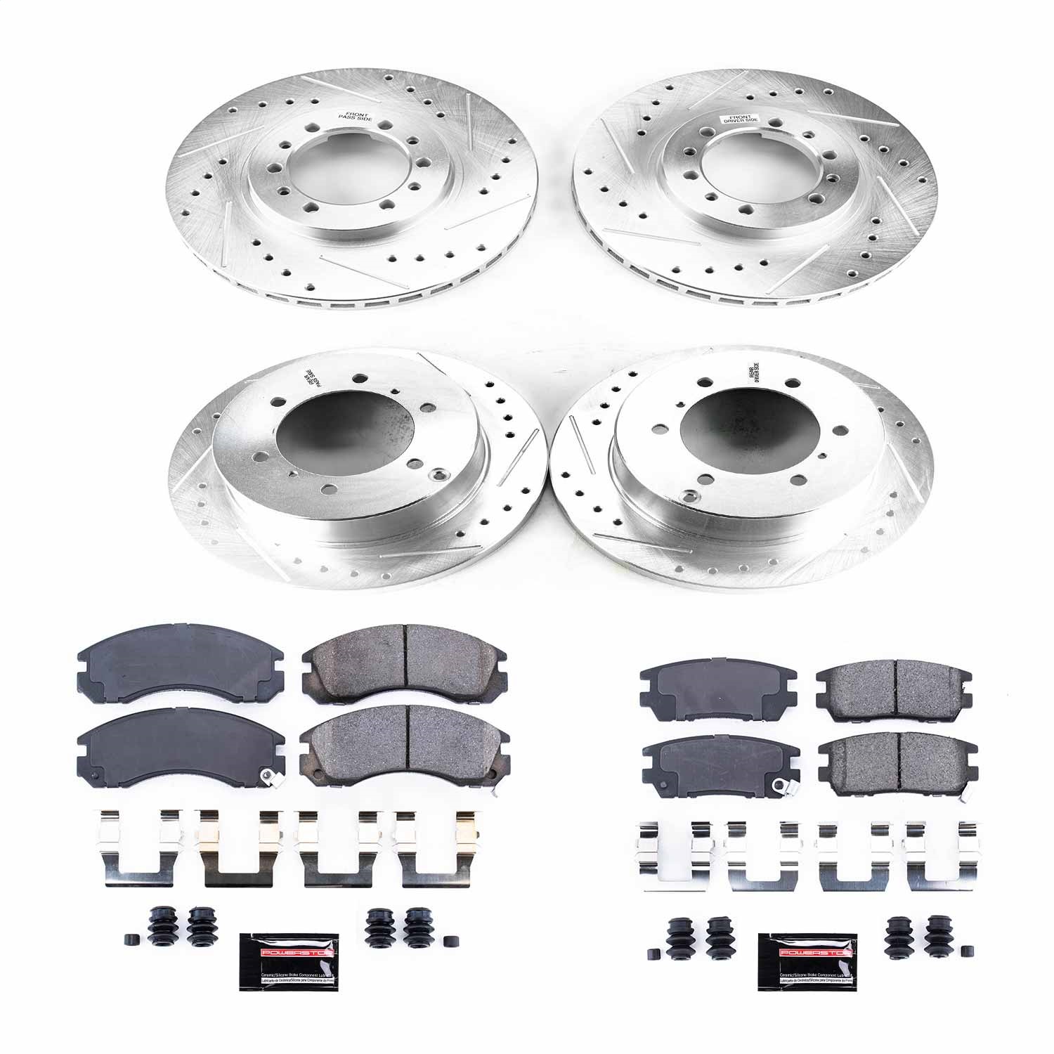 Power Stop - K4305 - Front and Rear - Disc Brake Pad and Rotor Kit