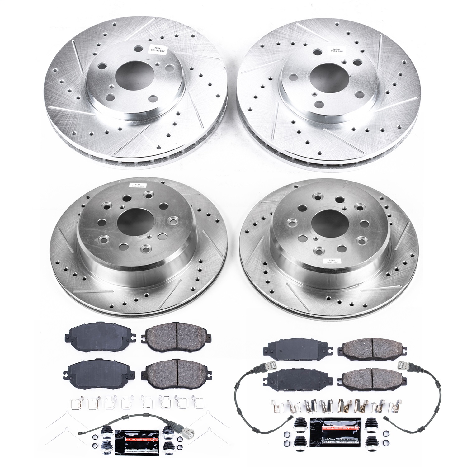 Power Stop - K4335 - Front and Rear - Disc Brake Pad and Rotor Kit