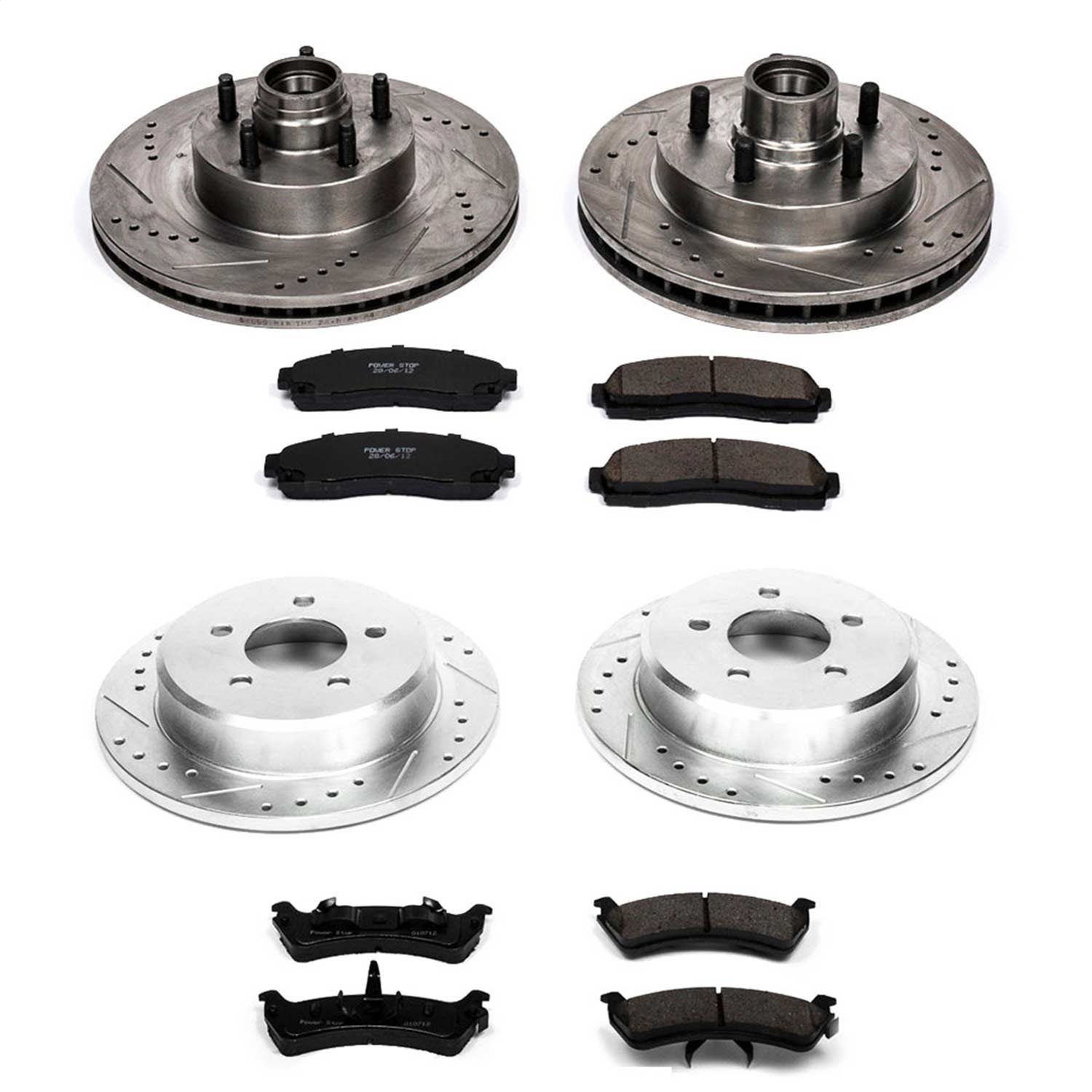 Power Stop - K4356 - Front and Rear - Disc Brake Pad and Rotor Kit
