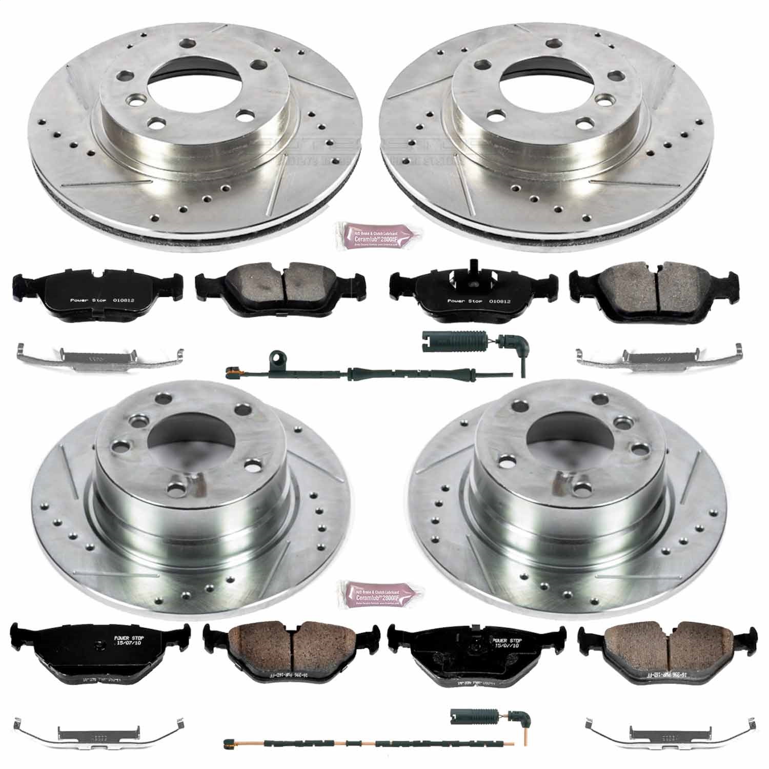 Power Stop - K4371 - Front and Rear - Disc Brake Pad and Rotor Kit