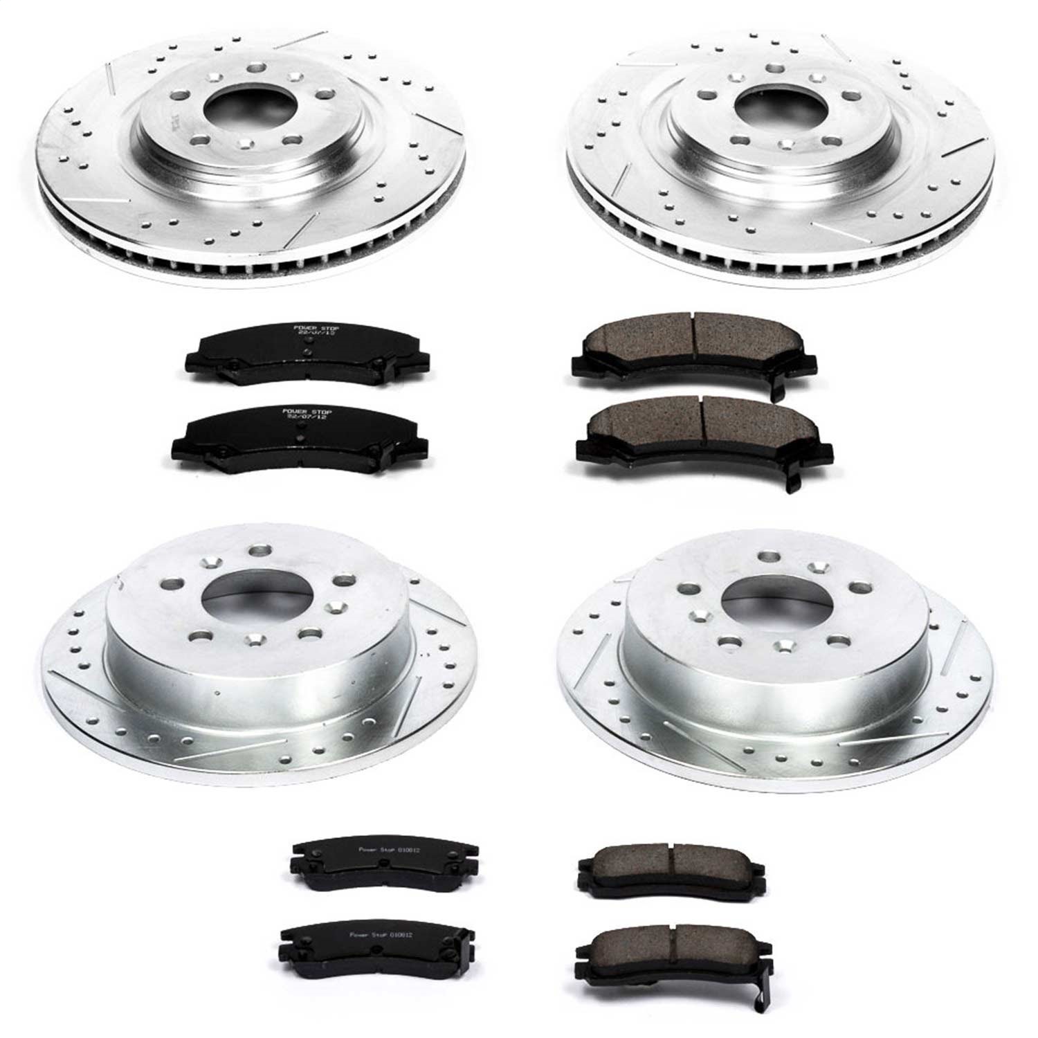 Power Stop - K4377 - Front and Rear - Disc Brake Pad and Rotor Kit