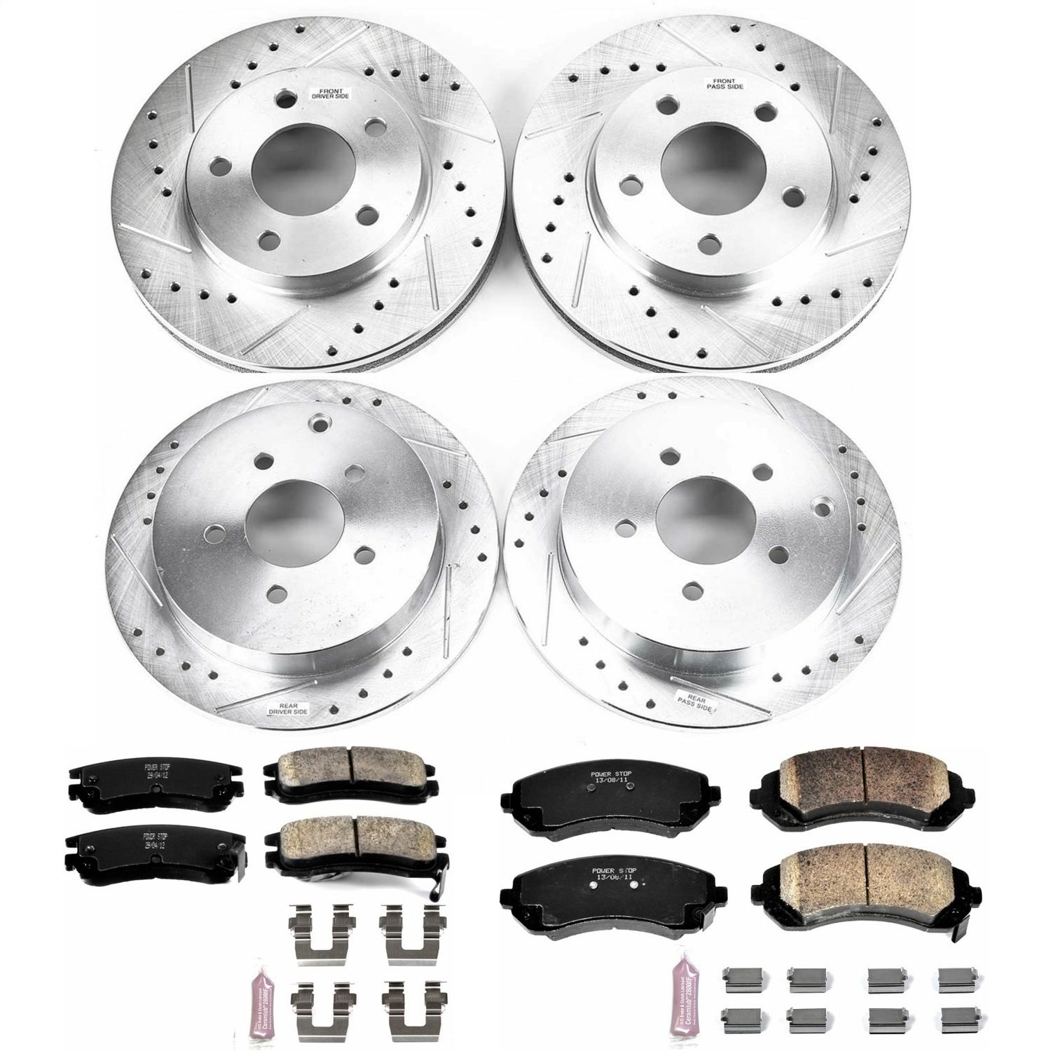 Power Stop - K4382 - Front and Rear - Disc Brake Pad and Rotor Kit