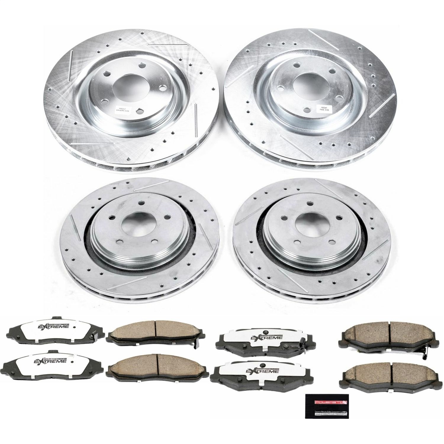Power Stop - K4400-26 - Front and Rear - Disc Brake Pad and Rotor Kit