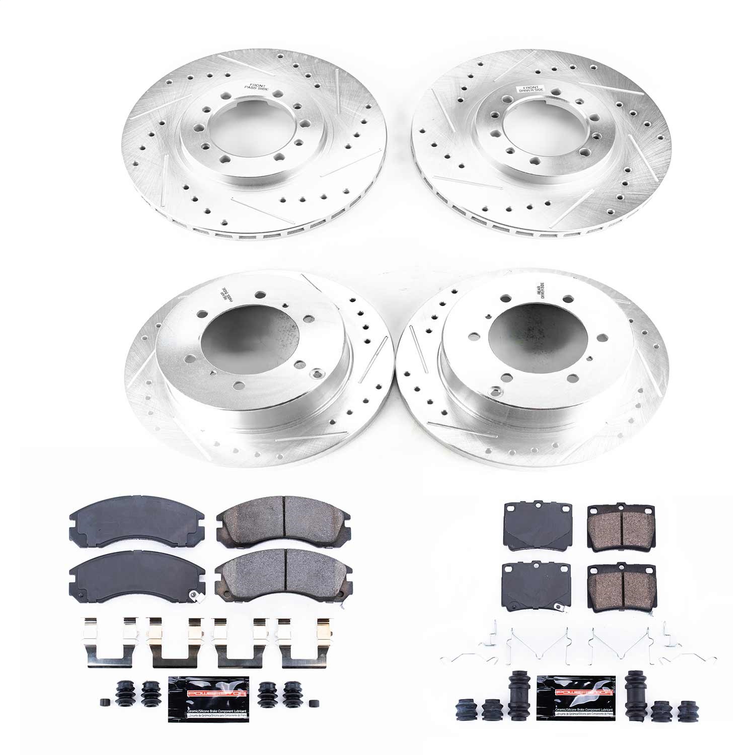 Power Stop - K4402 - Front and Rear - Disc Brake Pad and Rotor Kit