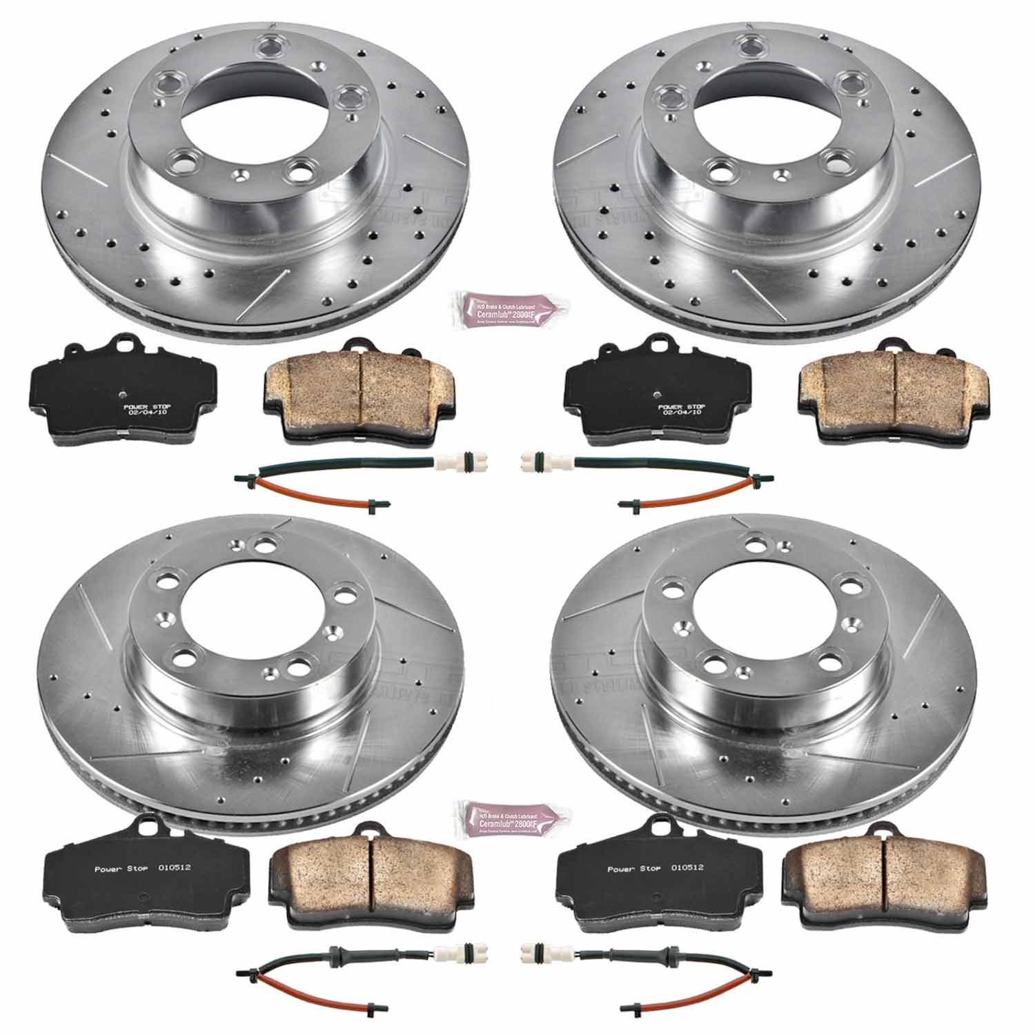 Power Stop - K4406 - Front and Rear - Disc Brake Pad and Rotor Kit
