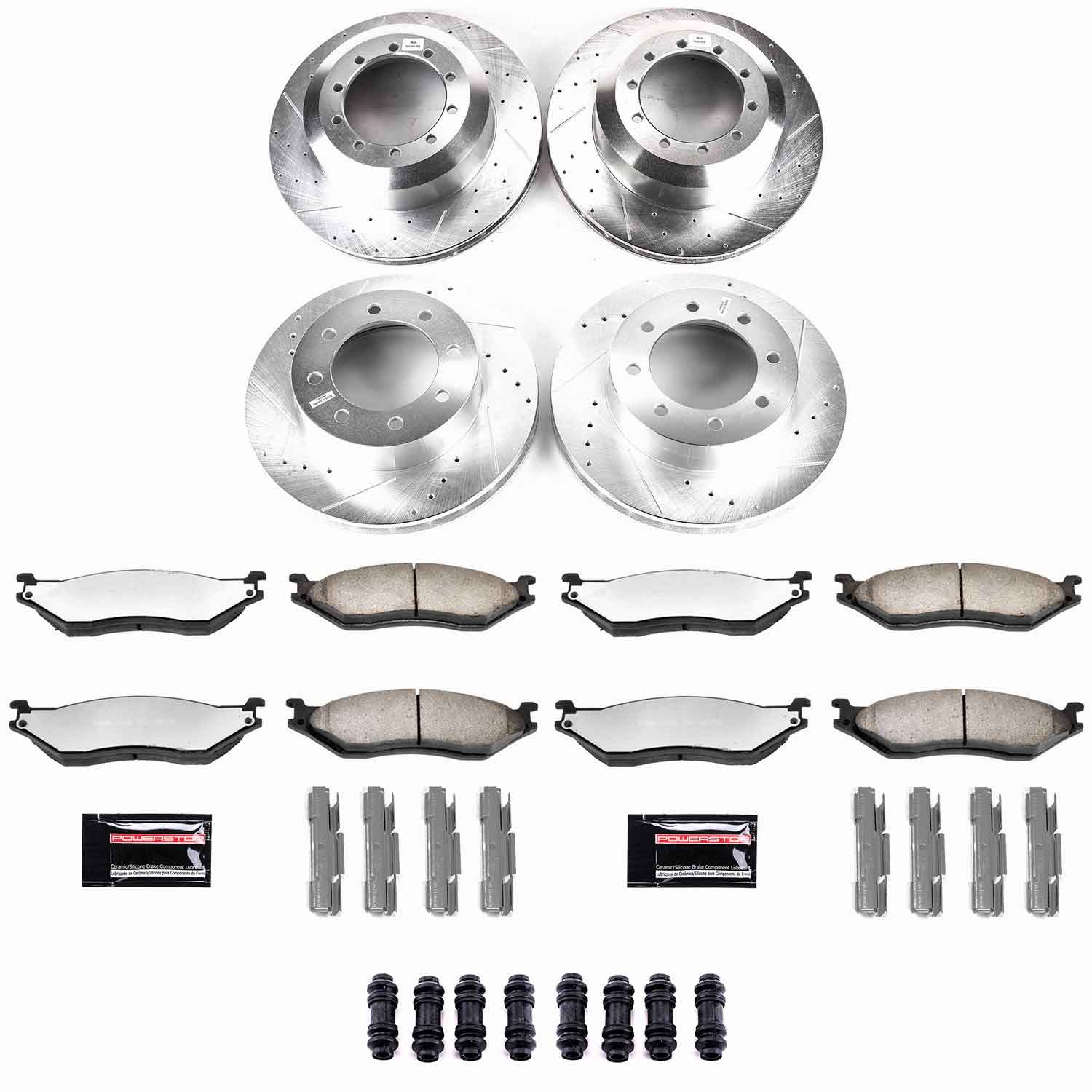 Power Stop - K4416-36 - Front and Rear - Disc Brake Pad and Rotor Kit