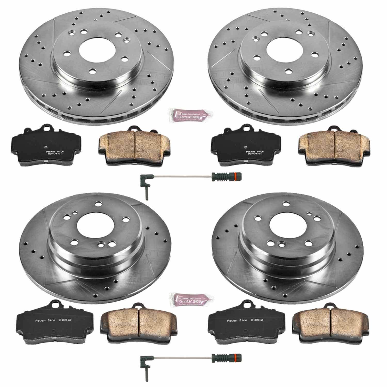 Power Stop - K4417 - Front and Rear - Disc Brake Pad and Rotor Kit