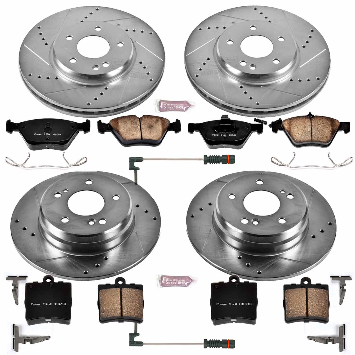 Power Stop - K4420 - Front and Rear - Disc Brake Pad and Rotor Kit