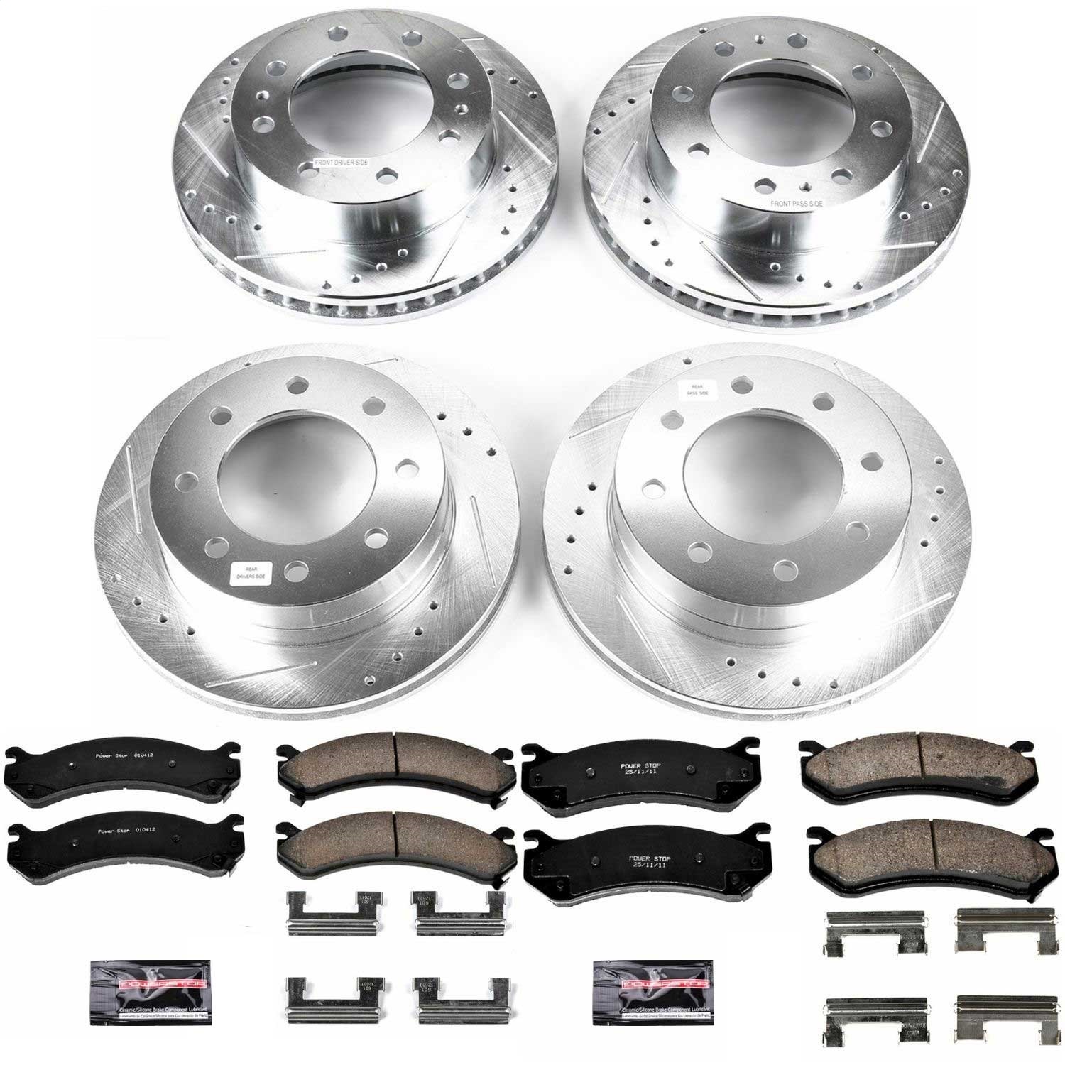 Power Stop - K4423 - Front and Rear - Disc Brake Pad and Rotor Kit