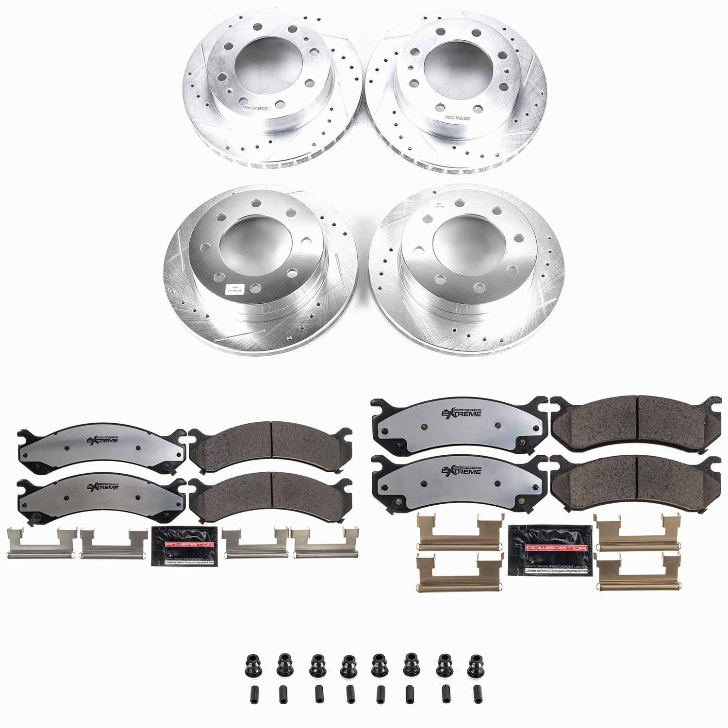 Power Stop - K4426-36 - Front and Rear - Disc Brake Pad and Rotor Kit