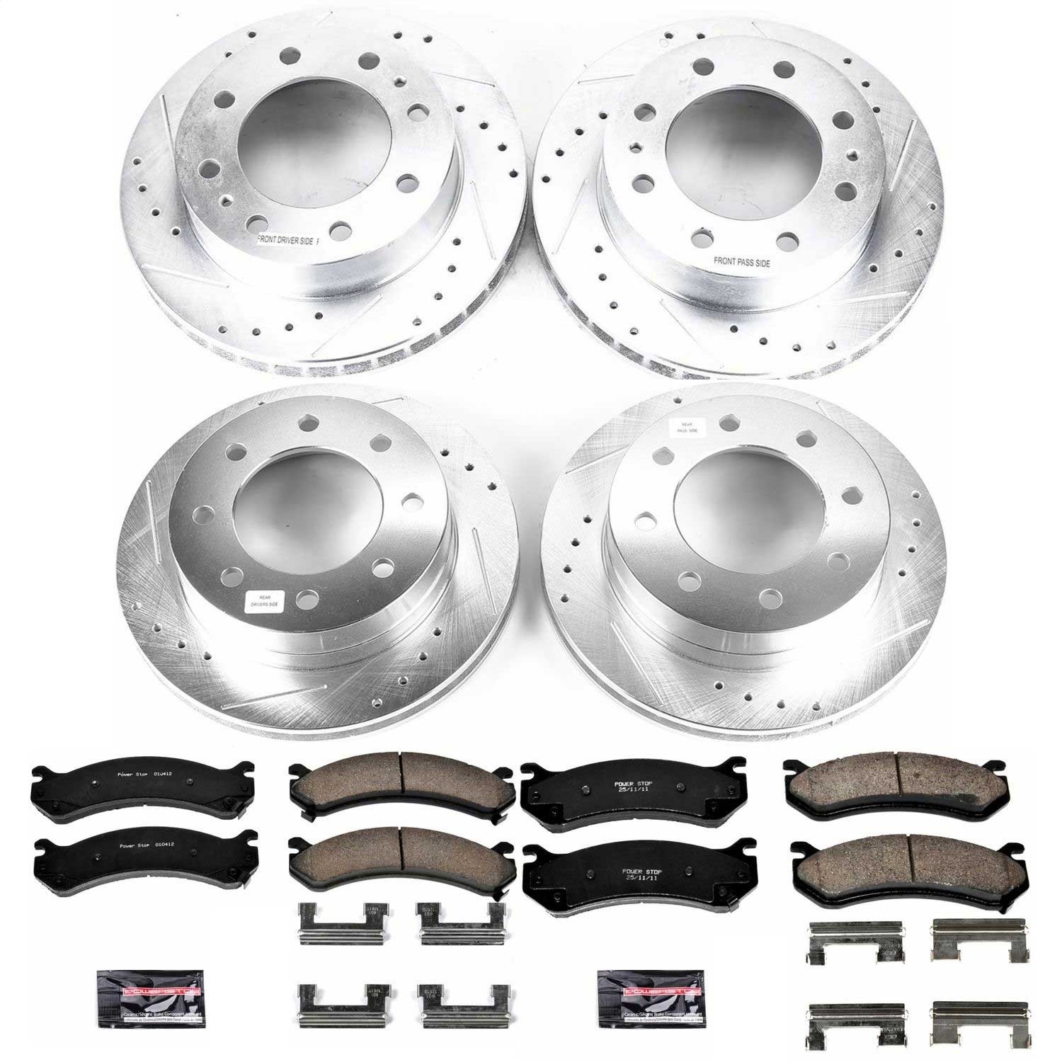 Power Stop - K4426 - Front and Rear - Disc Brake Pad and Rotor Kit