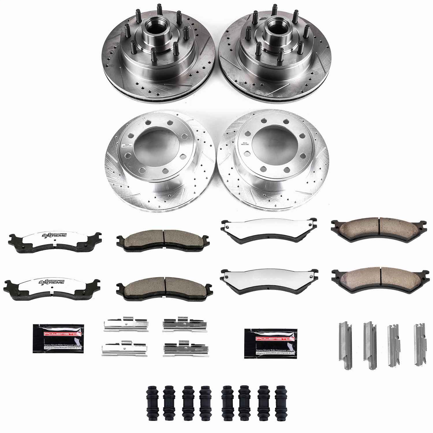 Power Stop - K4434-36 - Front and Rear - Disc Brake Pad and Rotor Kit