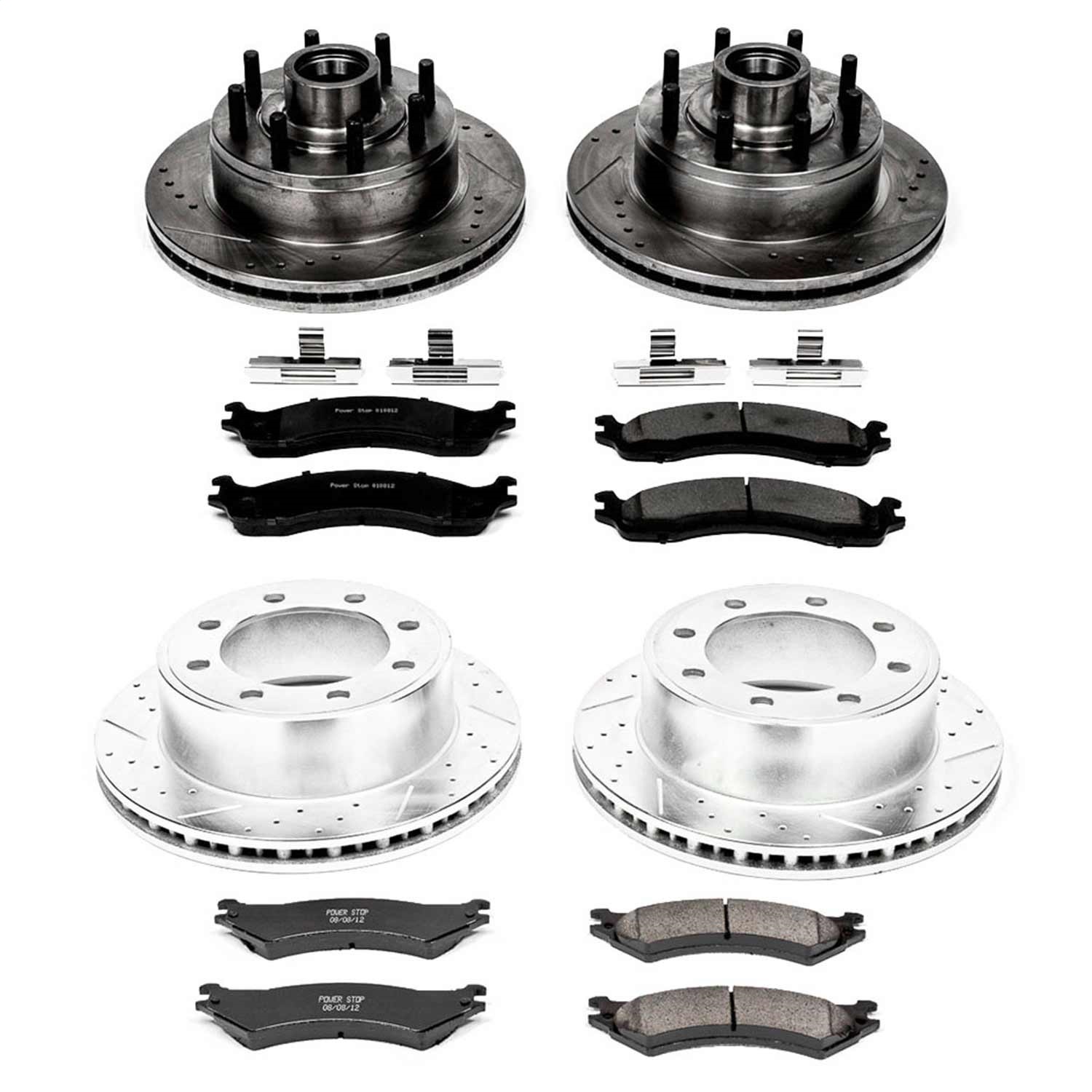 Power Stop - K4434 - Front and Rear - Disc Brake Pad and Rotor Kit