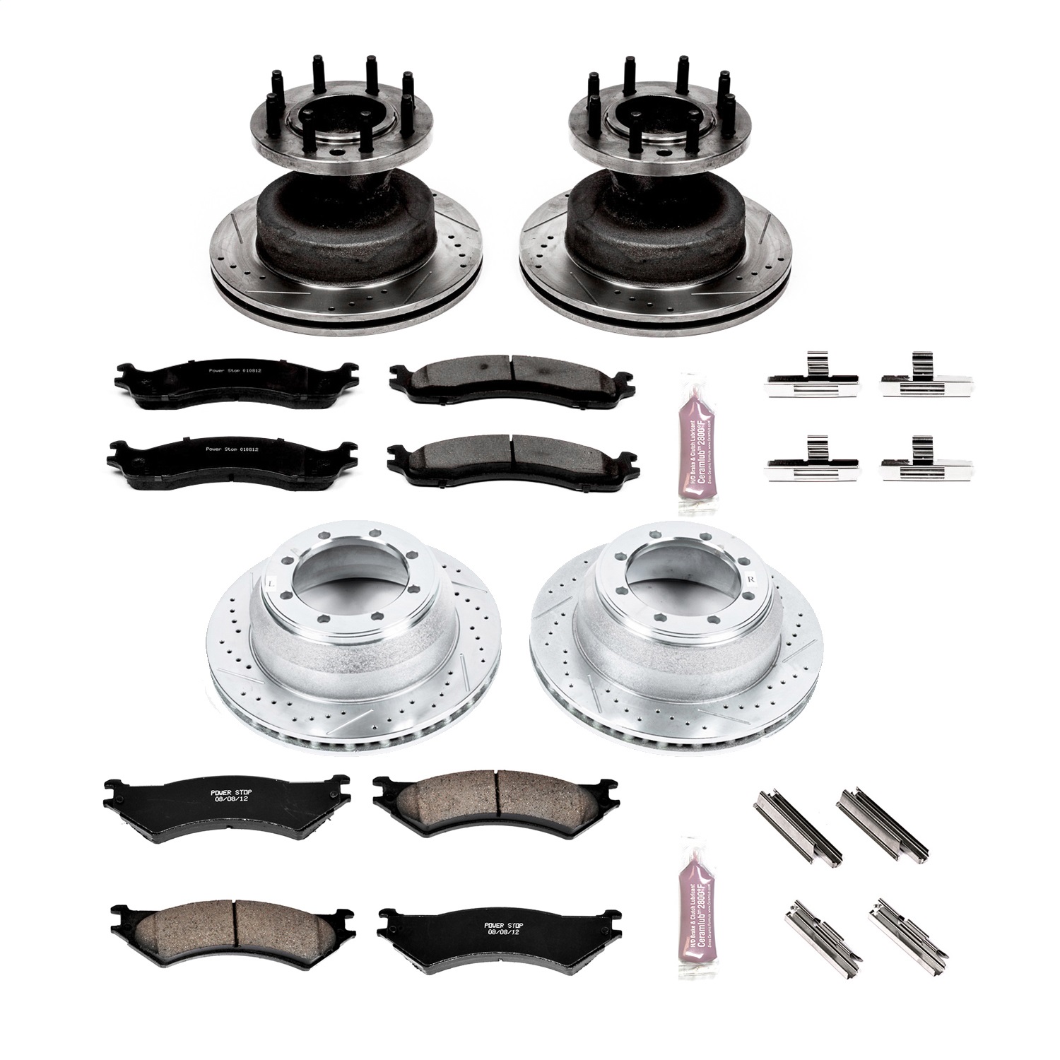 Power Stop - K4435 - Front and Rear - Disc Brake Pad and Rotor Kit